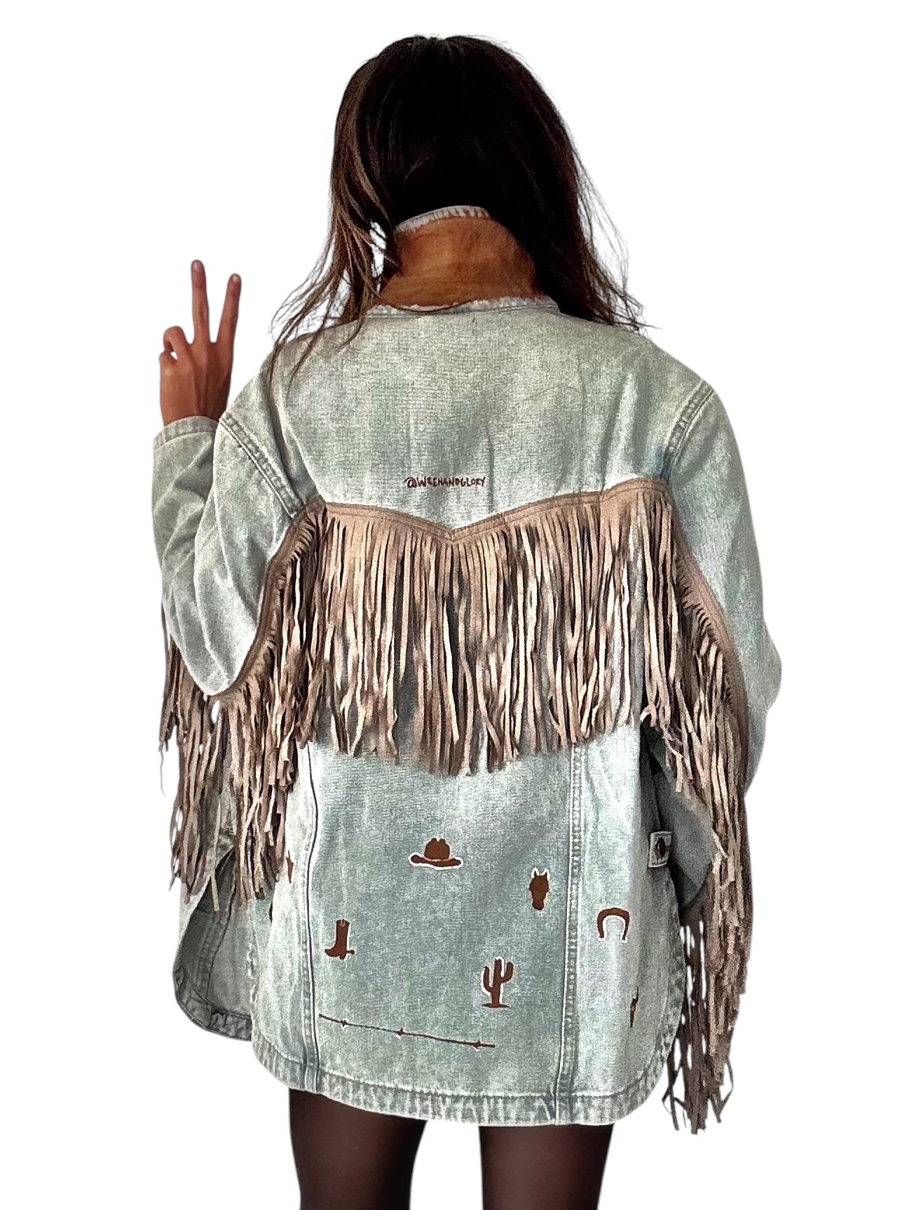 'My Cowboy Jacket' Denim & Fringe Jacket