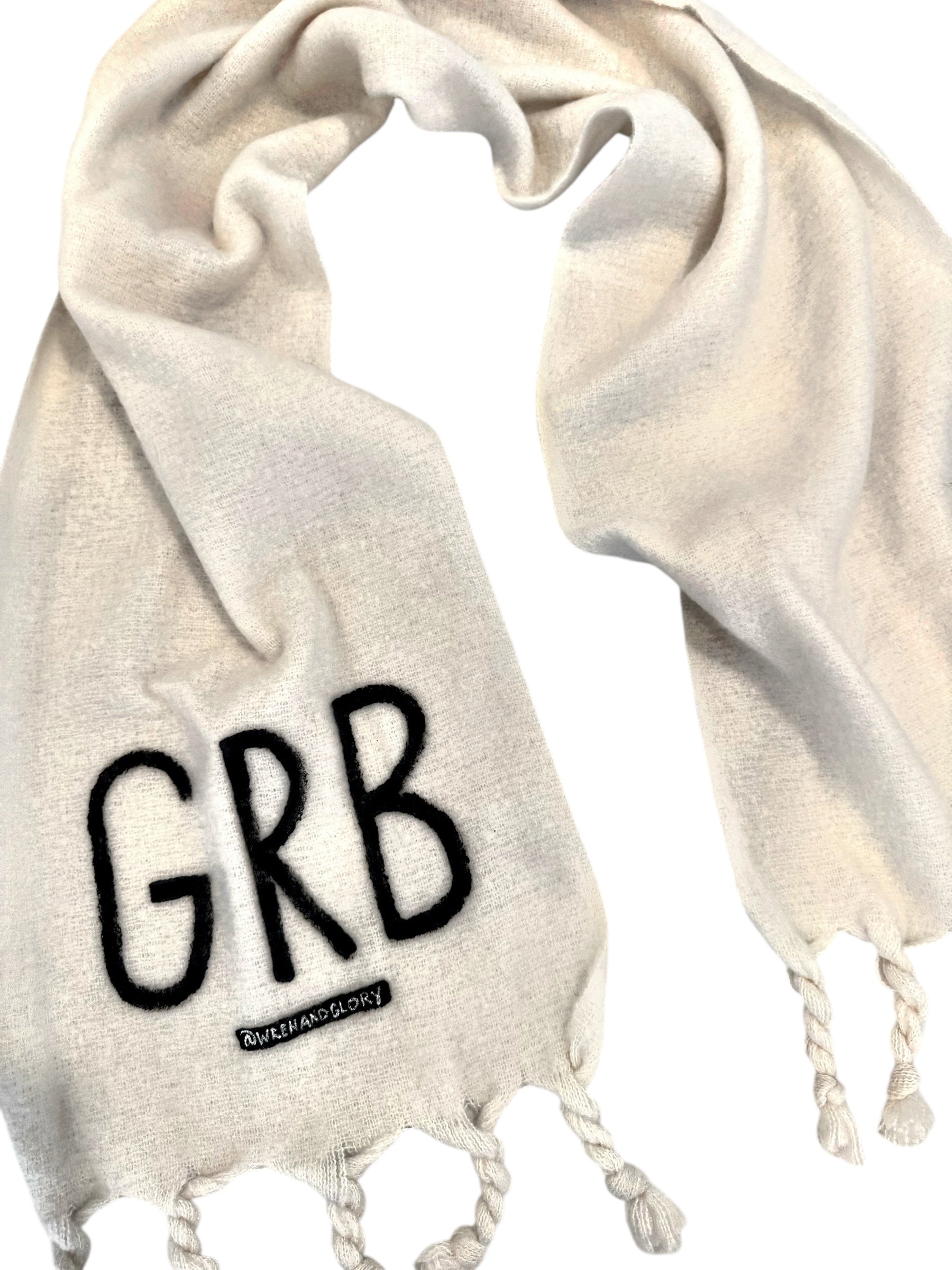 'Your Initial Here' Chunky Scarf