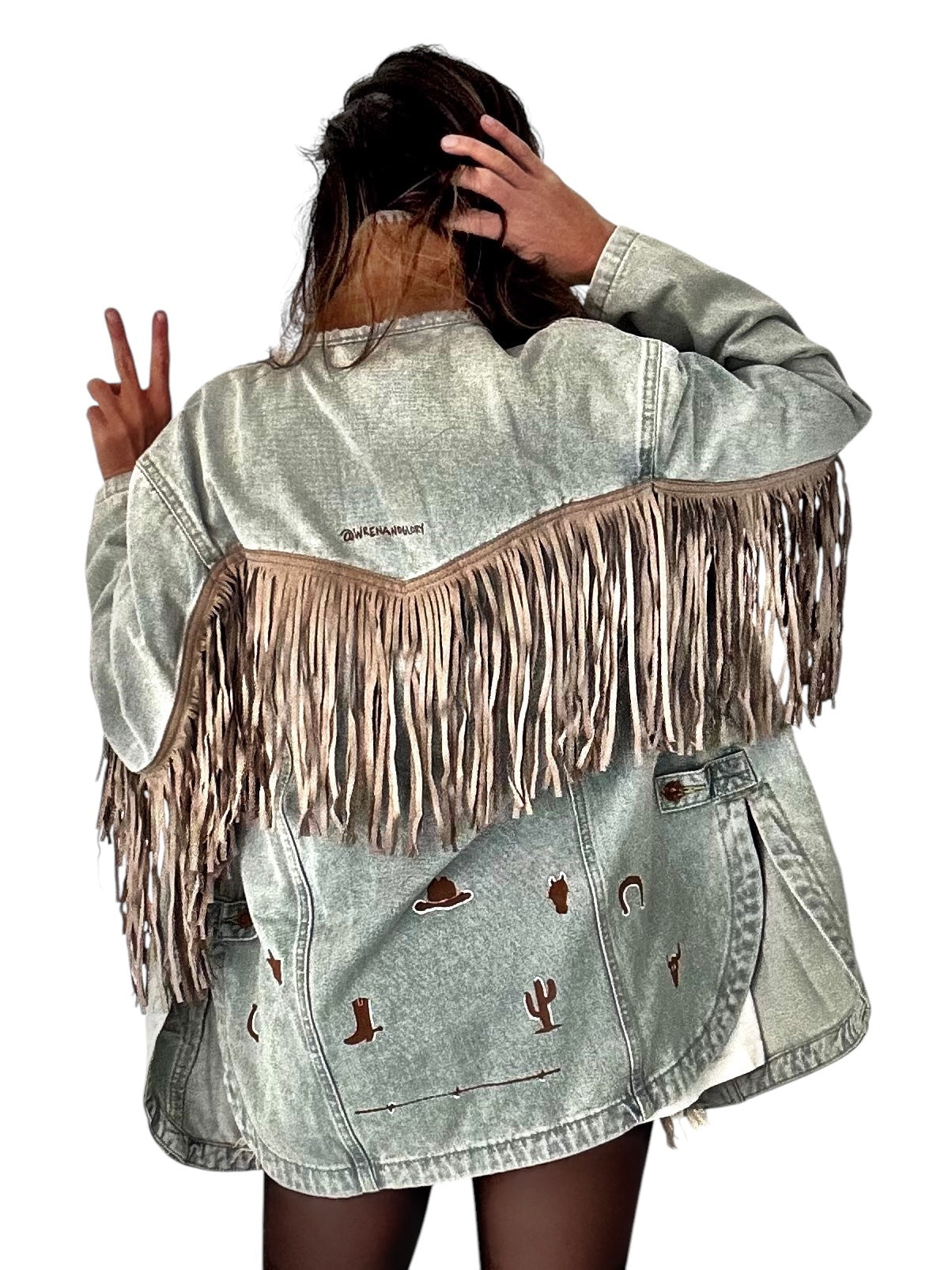 'My Cowboy Jacket' Denim & Fringe Jacket