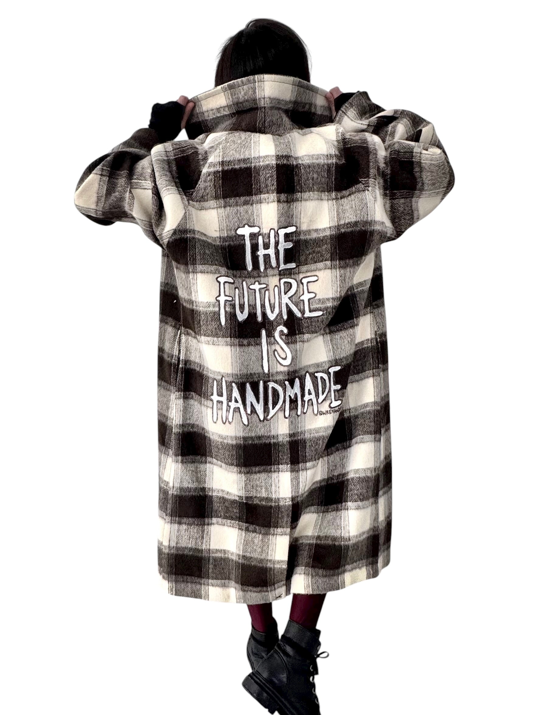 'Handmade' Painted Flannel Coat