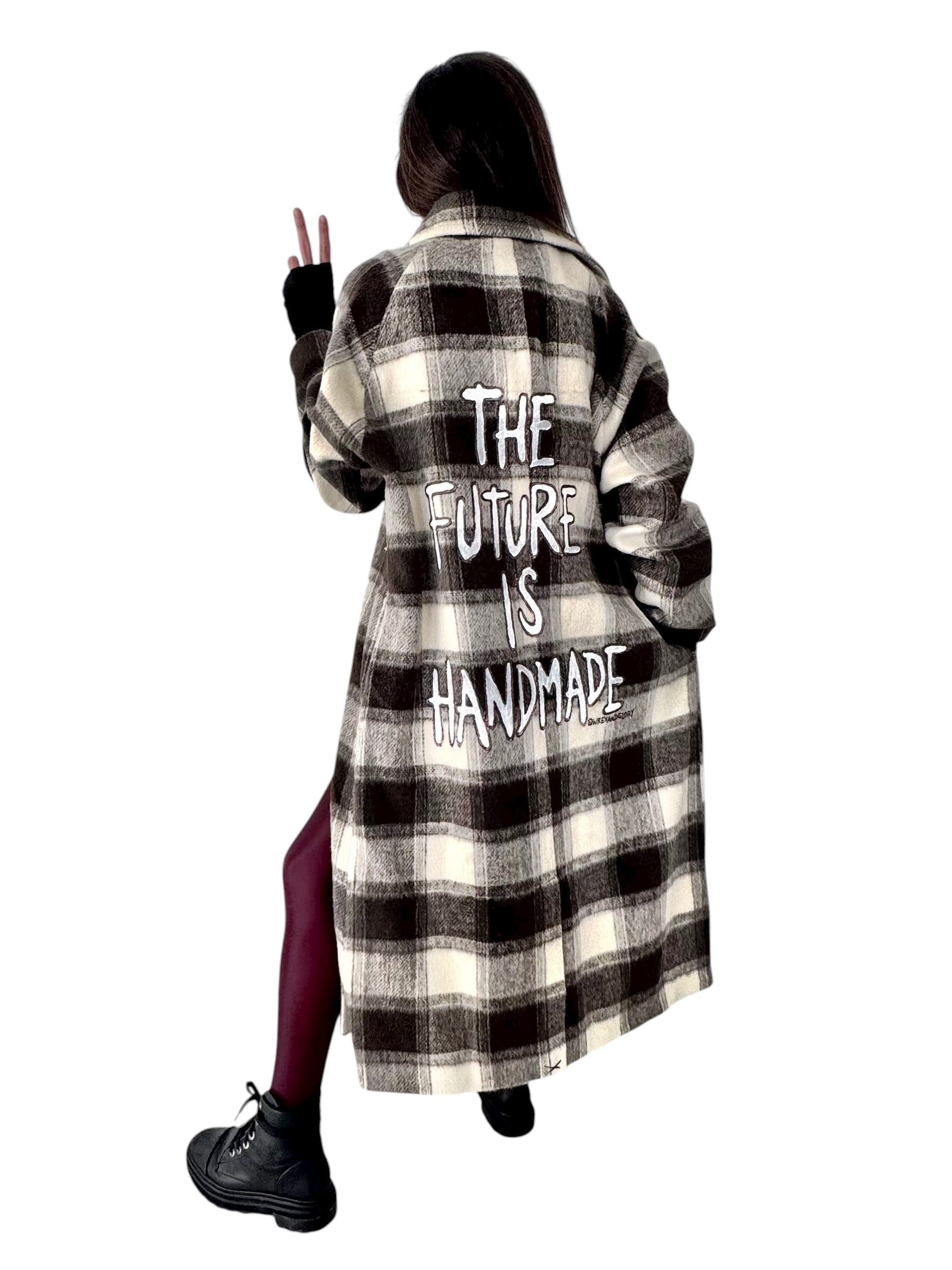 'Handmade' Painted Flannel Coat