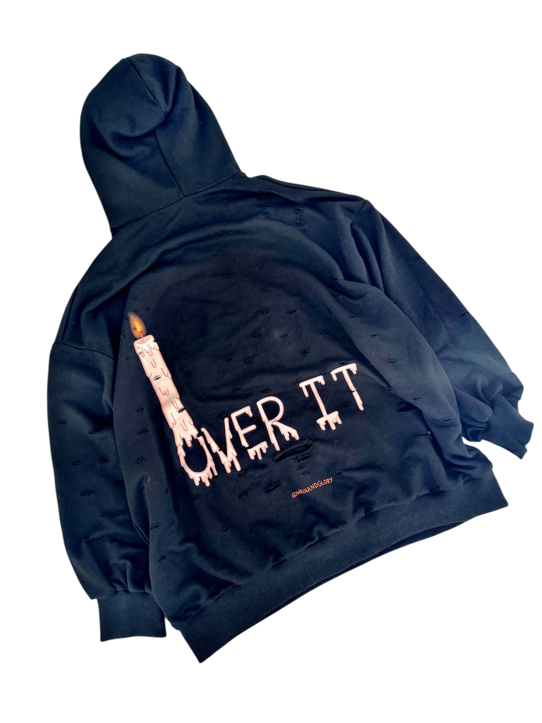 'Over It' Painted Sweatshirt