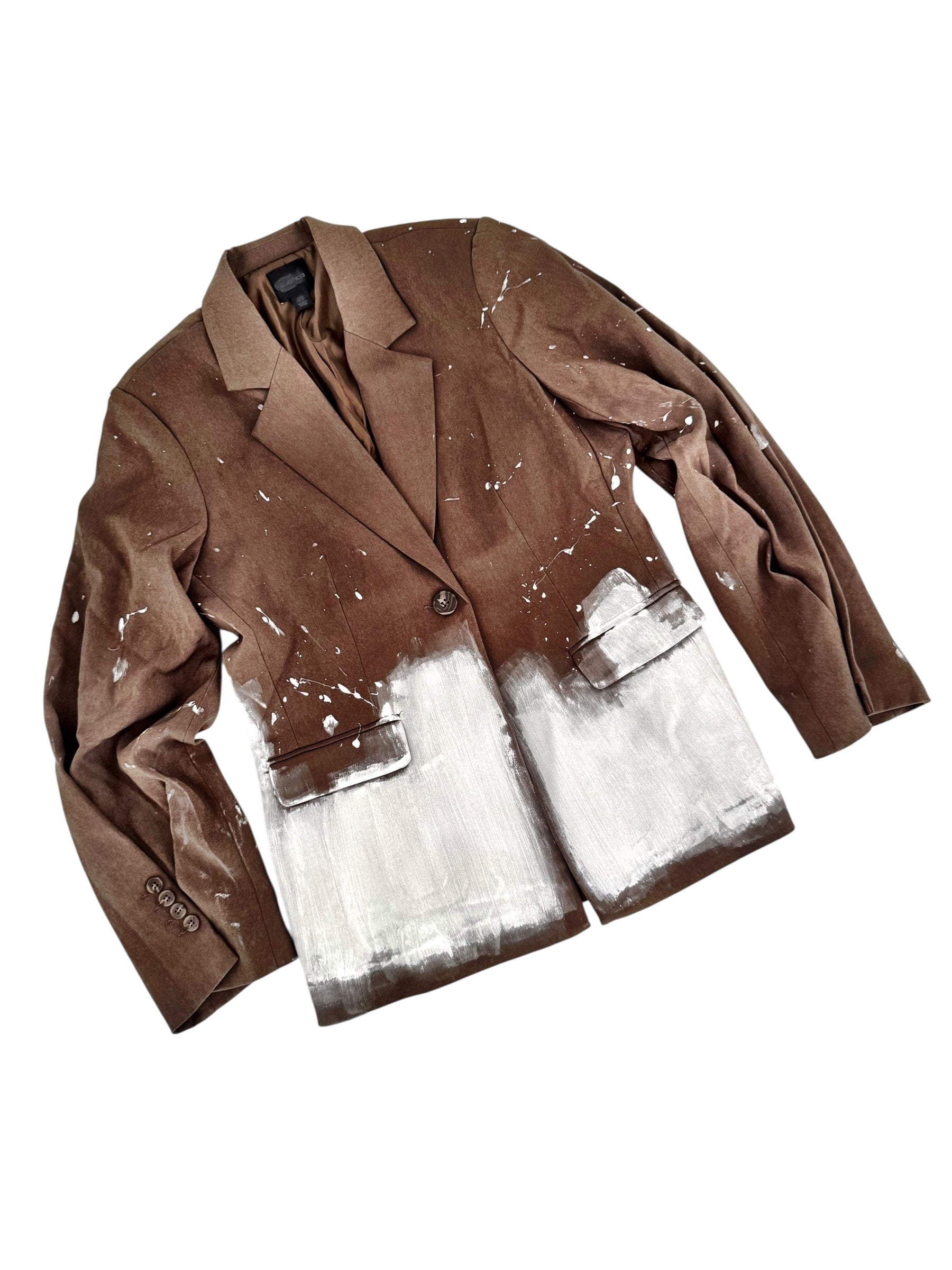 'Paint It White' Painted Blazer