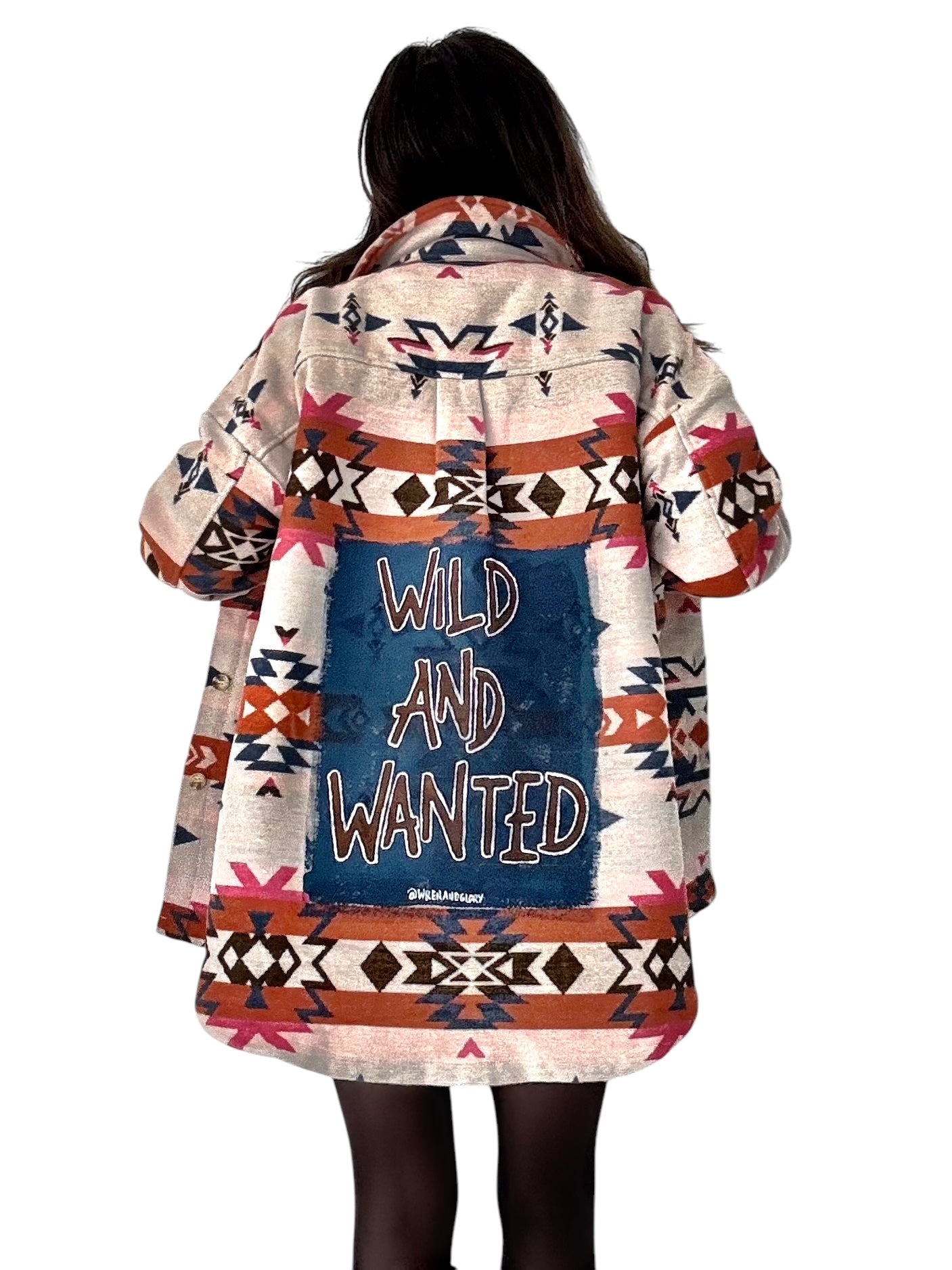 'Wild and Wanted' Aztec Shirt Jacket