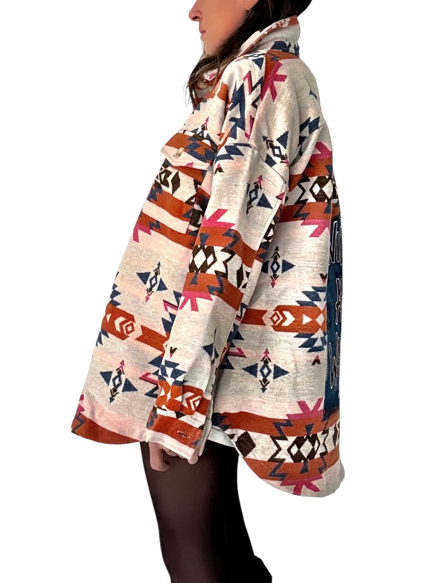 'Wild and Wanted' Aztec Shirt Jacket