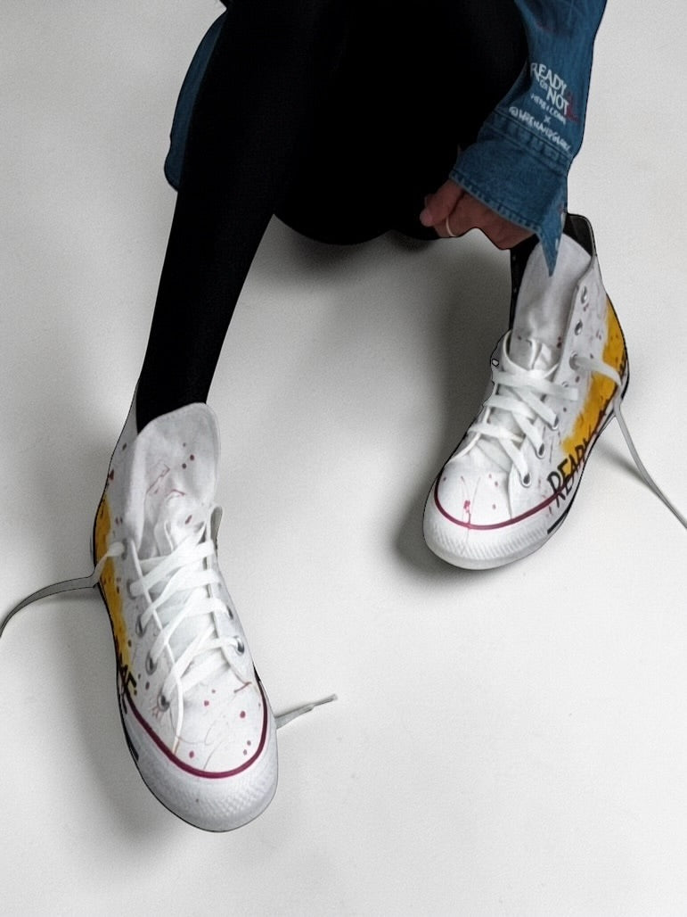 'Ready Or Not' x W+G Painted Converse