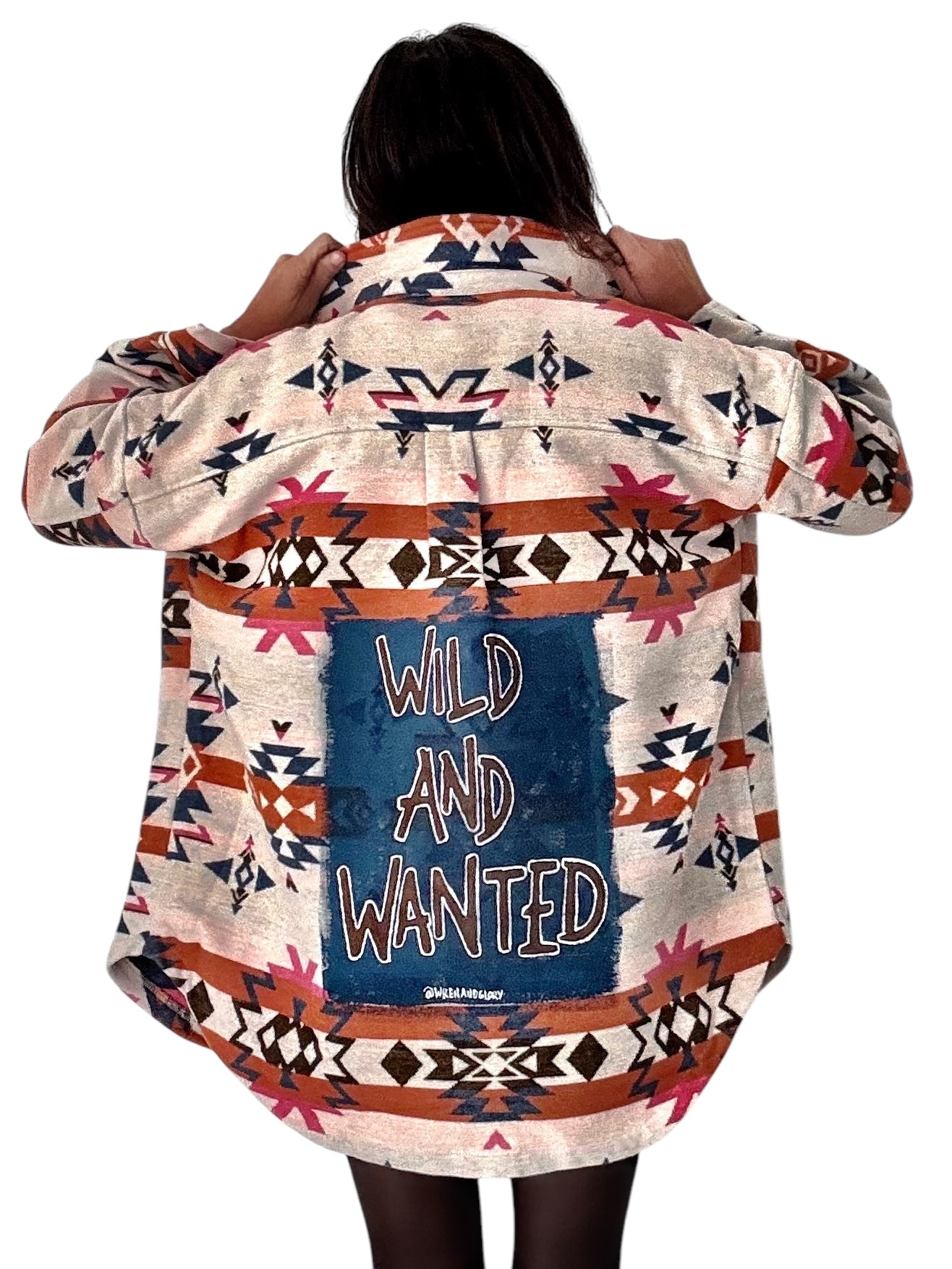 'Wild and Wanted' Aztec Shirt Jacket