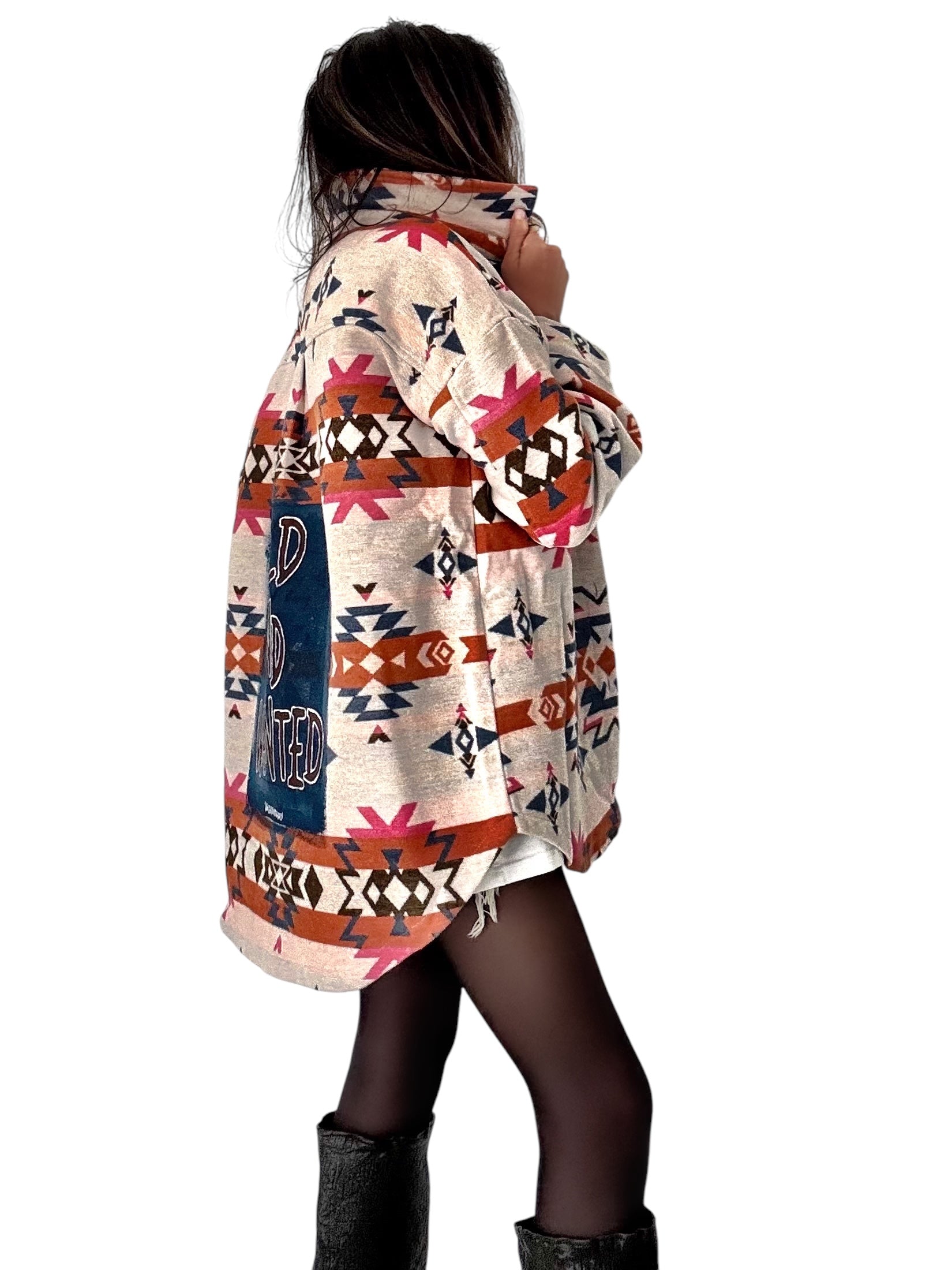'Wild and Wanted' Aztec Shirt Jacket