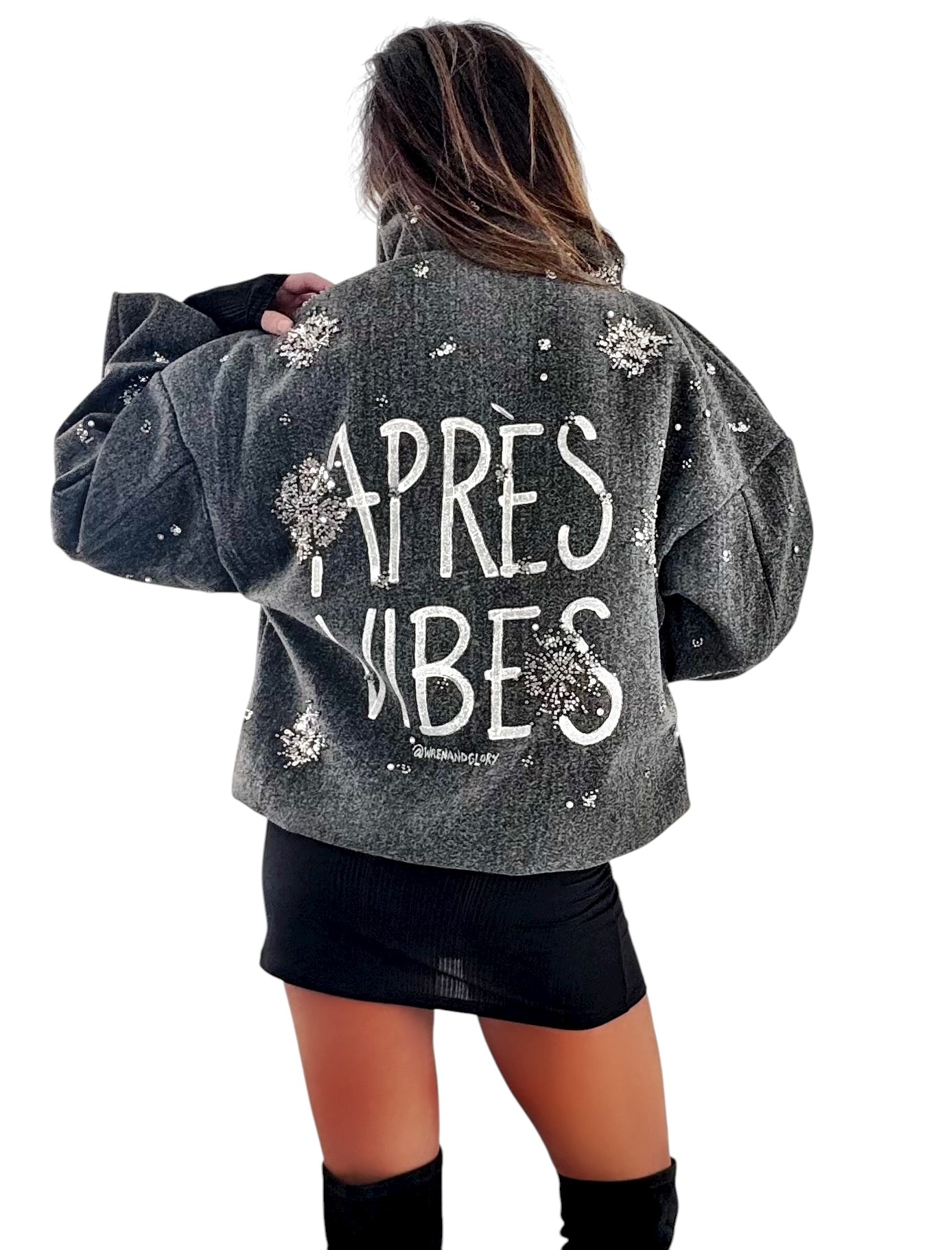 'Apres Vibes' Painted Coat