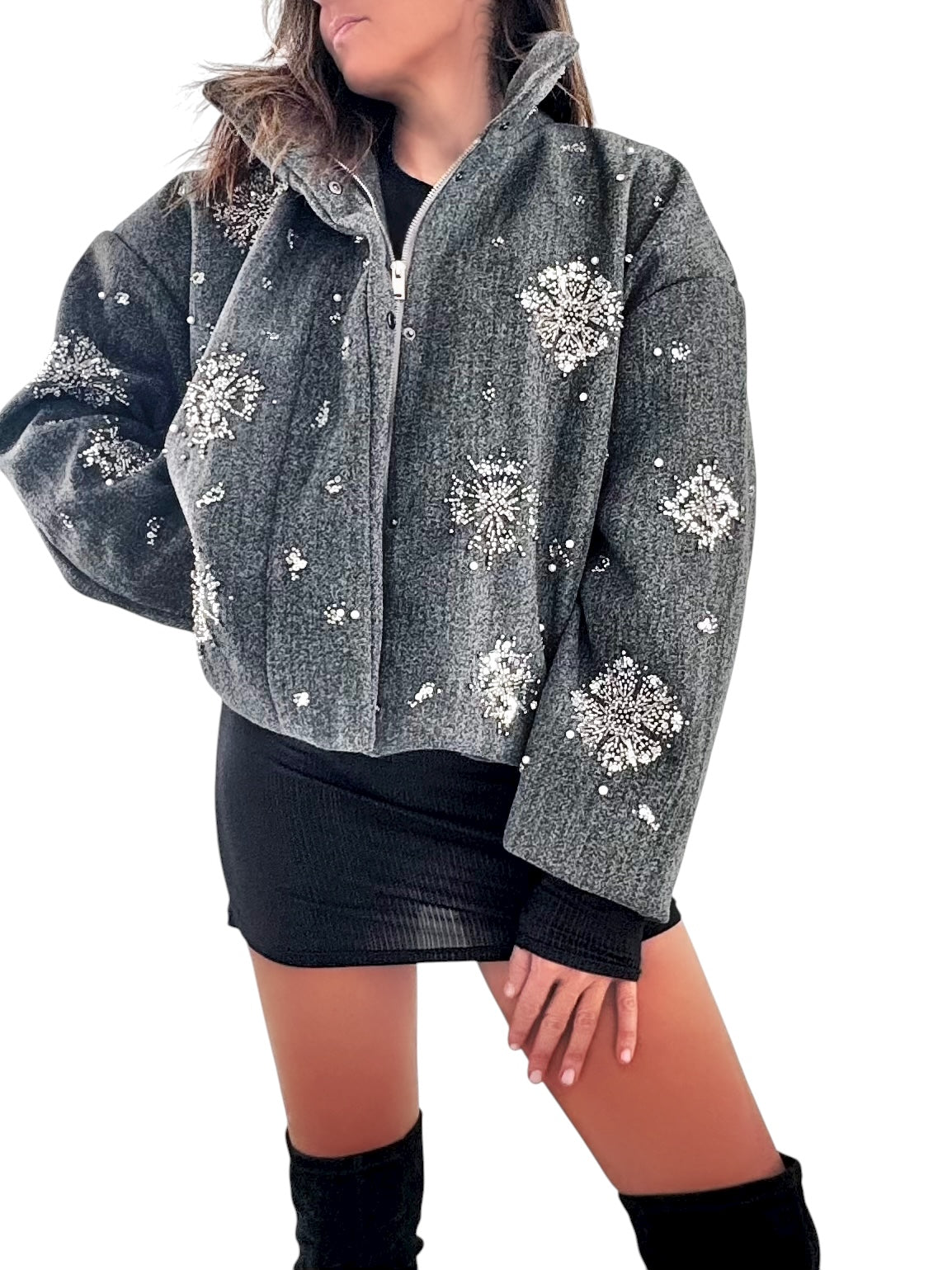 'Apres Vibes' Painted Coat