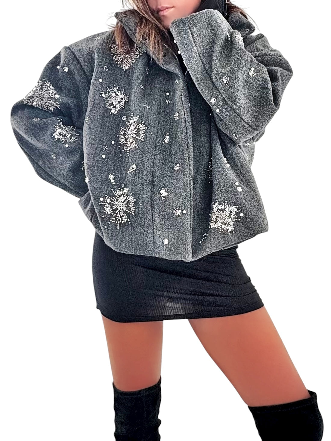 'Apres Vibes' Painted Coat