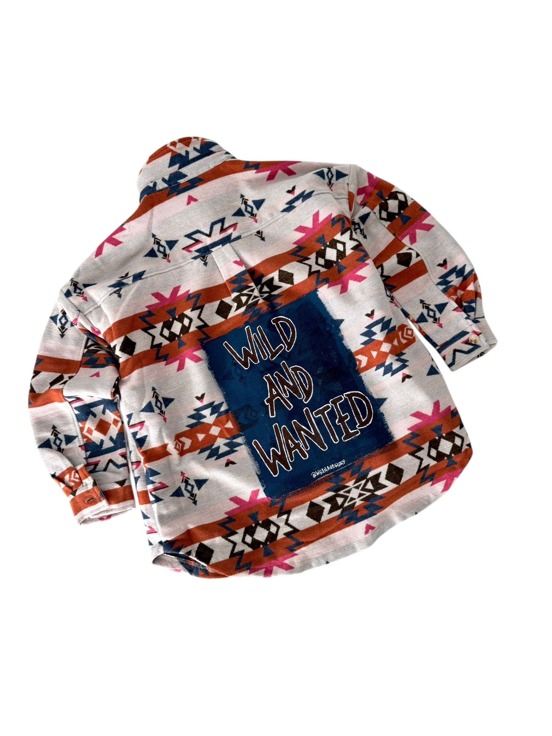 'Wild and Wanted' Aztec Shirt Jacket