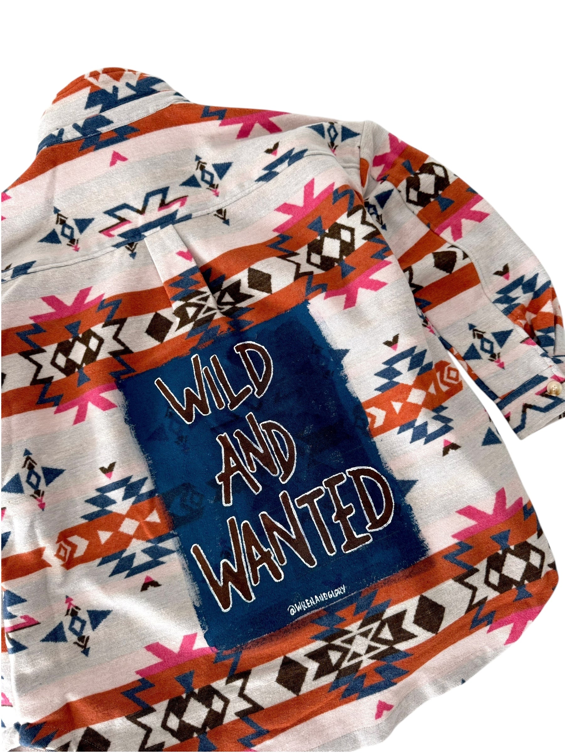 'Wild and Wanted' Aztec Shirt Jacket