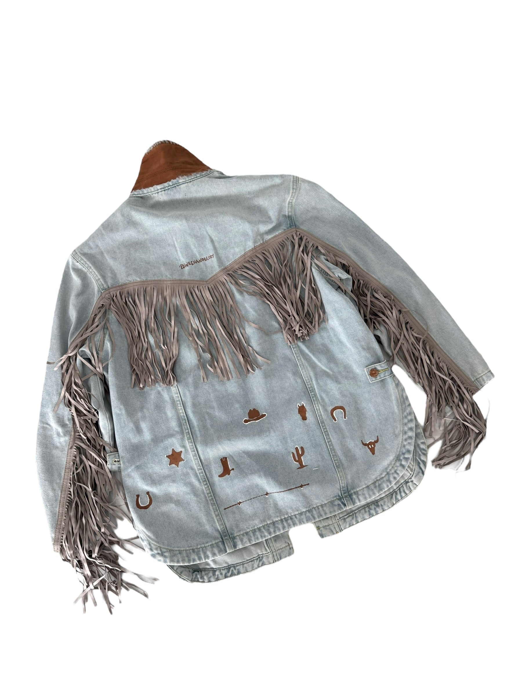 'My Cowboy Jacket' Denim & Fringe Jacket