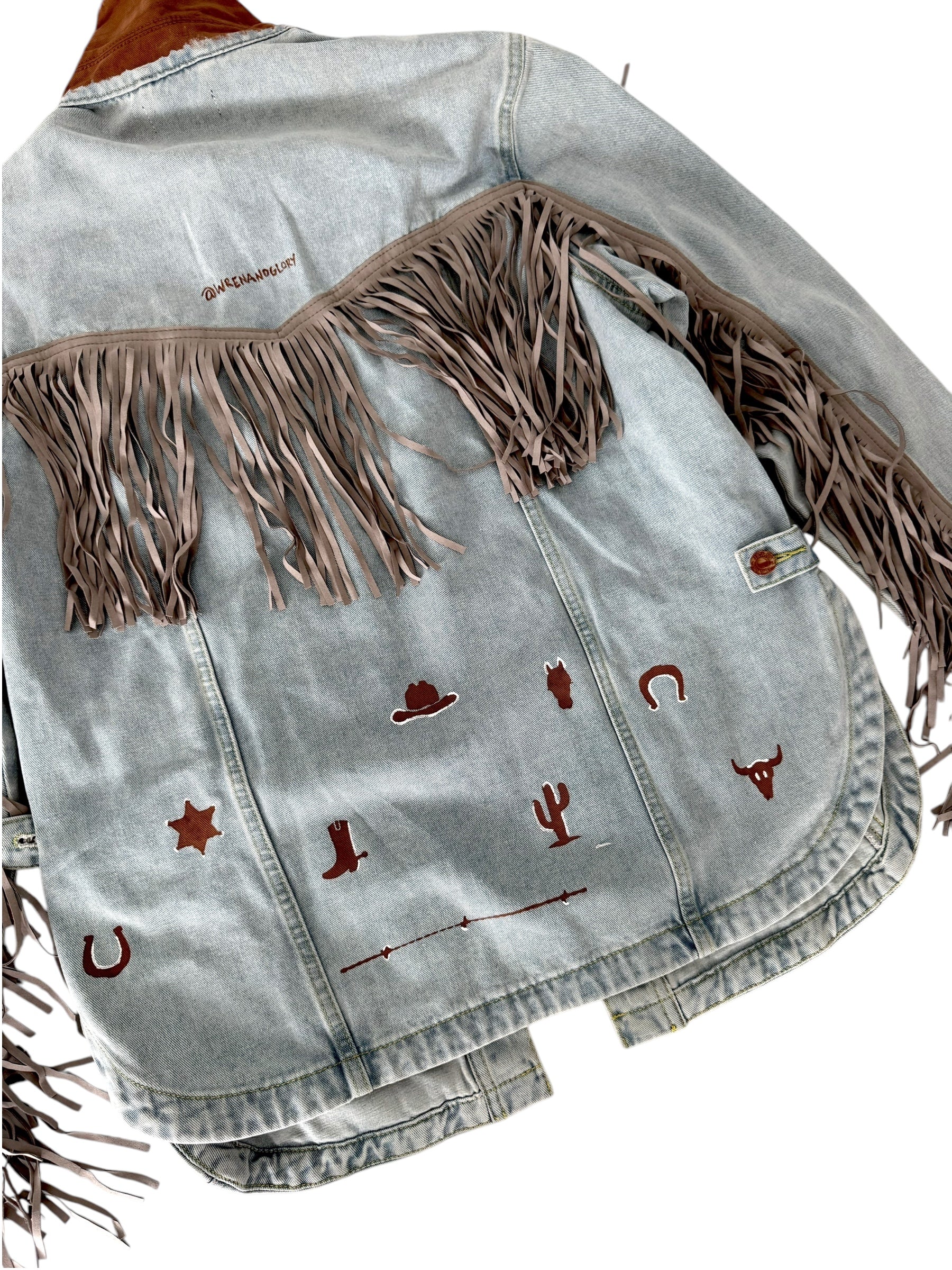 'My Cowboy Jacket' Denim & Fringe Jacket