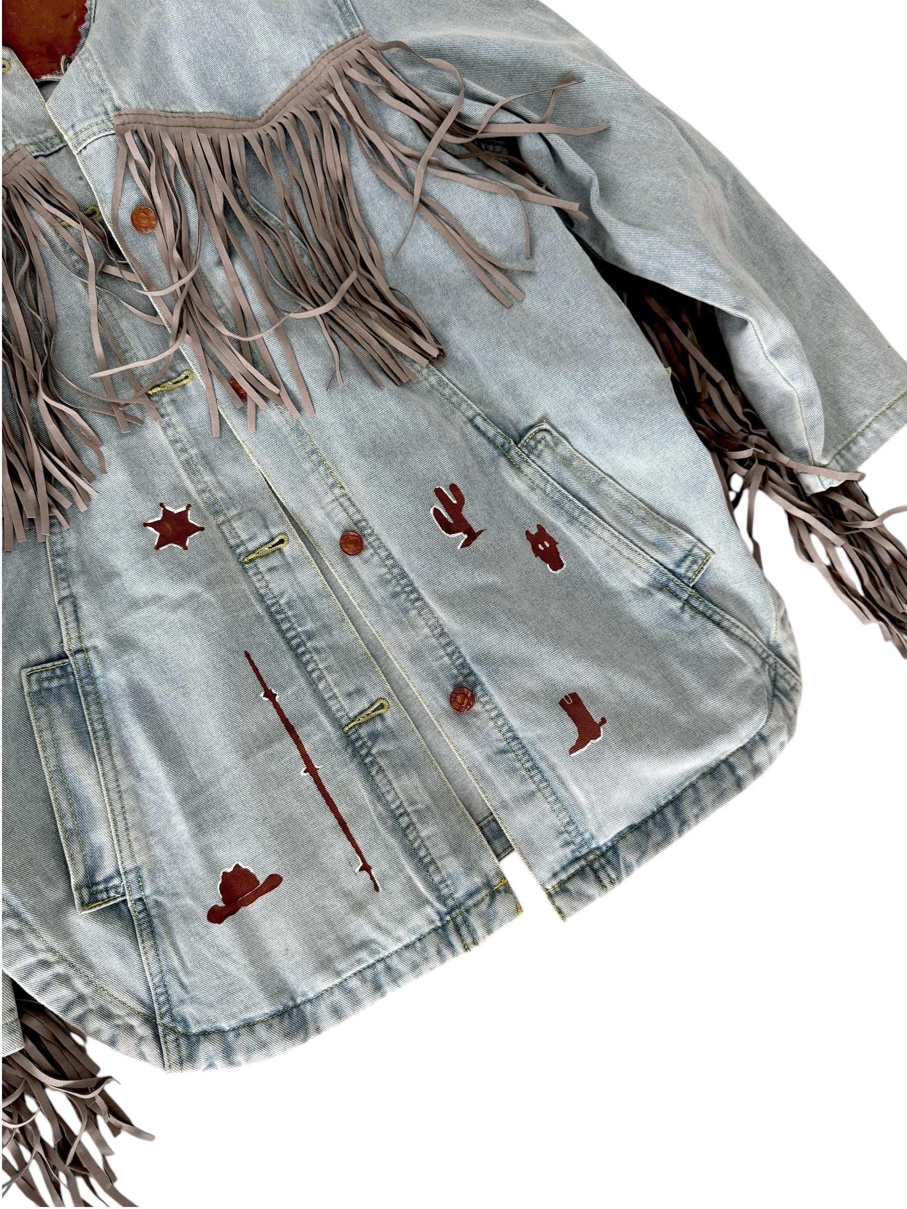 'My Cowboy Jacket' Denim & Fringe Jacket