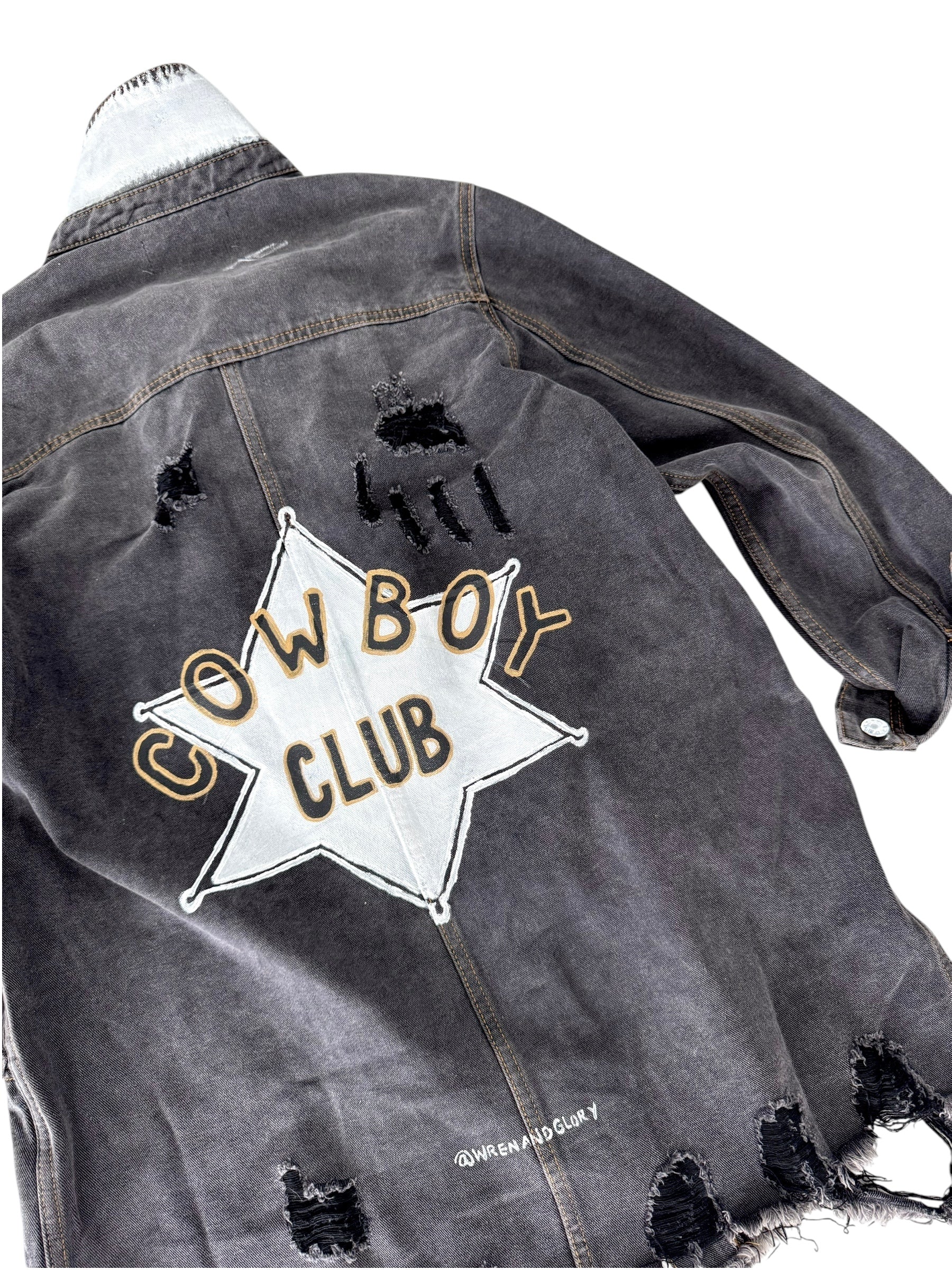 'Cowboy Club' Denim Jacket