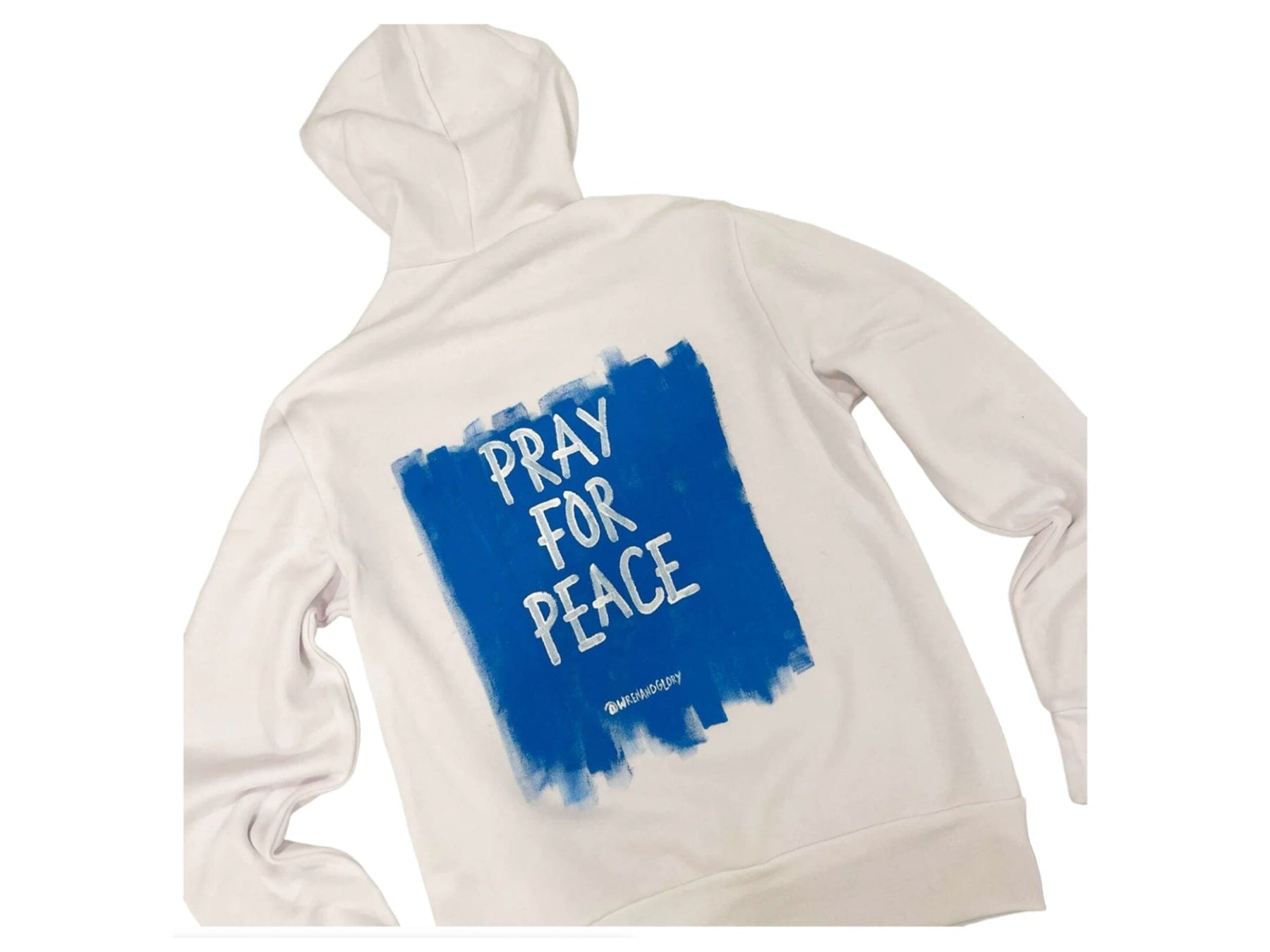 'Pray for Peace' Painted Hoodie