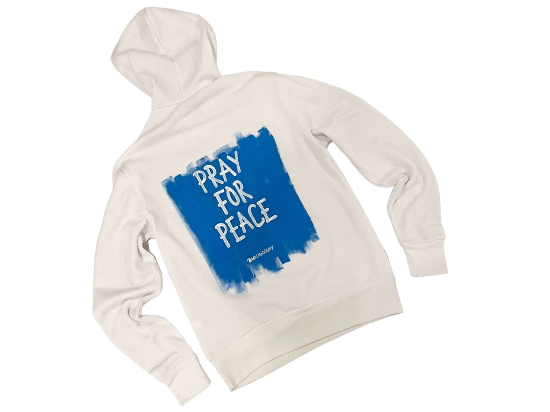 'Pray for Peace' Painted Hoodie