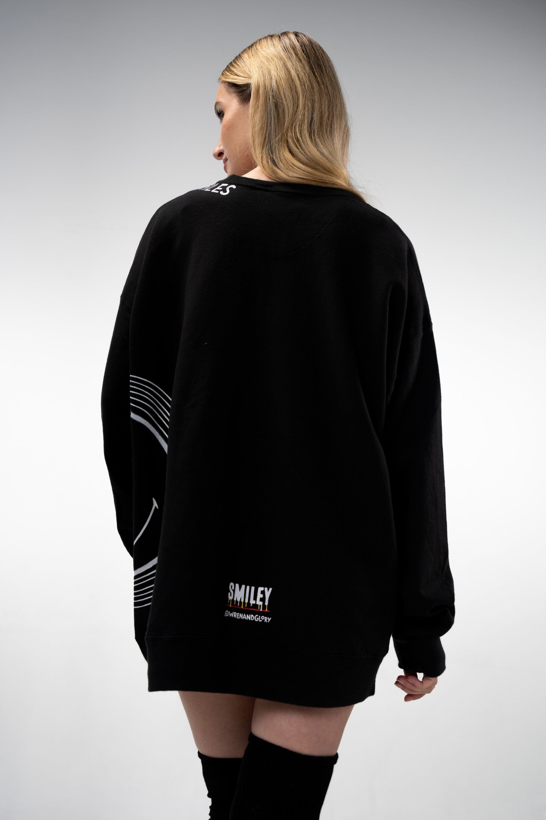 'The Smiley Crewneck' Painted Sweatshirt