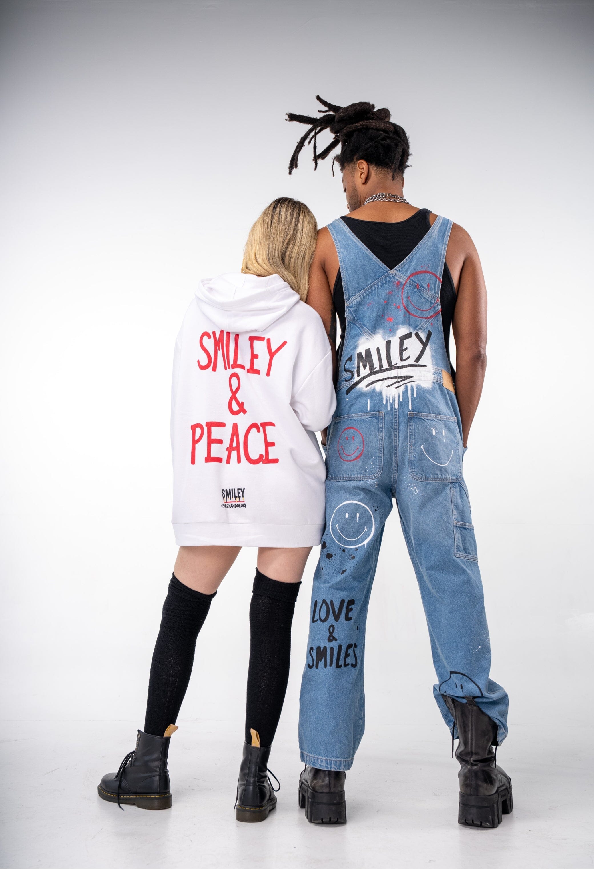 'The Smiley Hoodie' Painted Sweatshirt