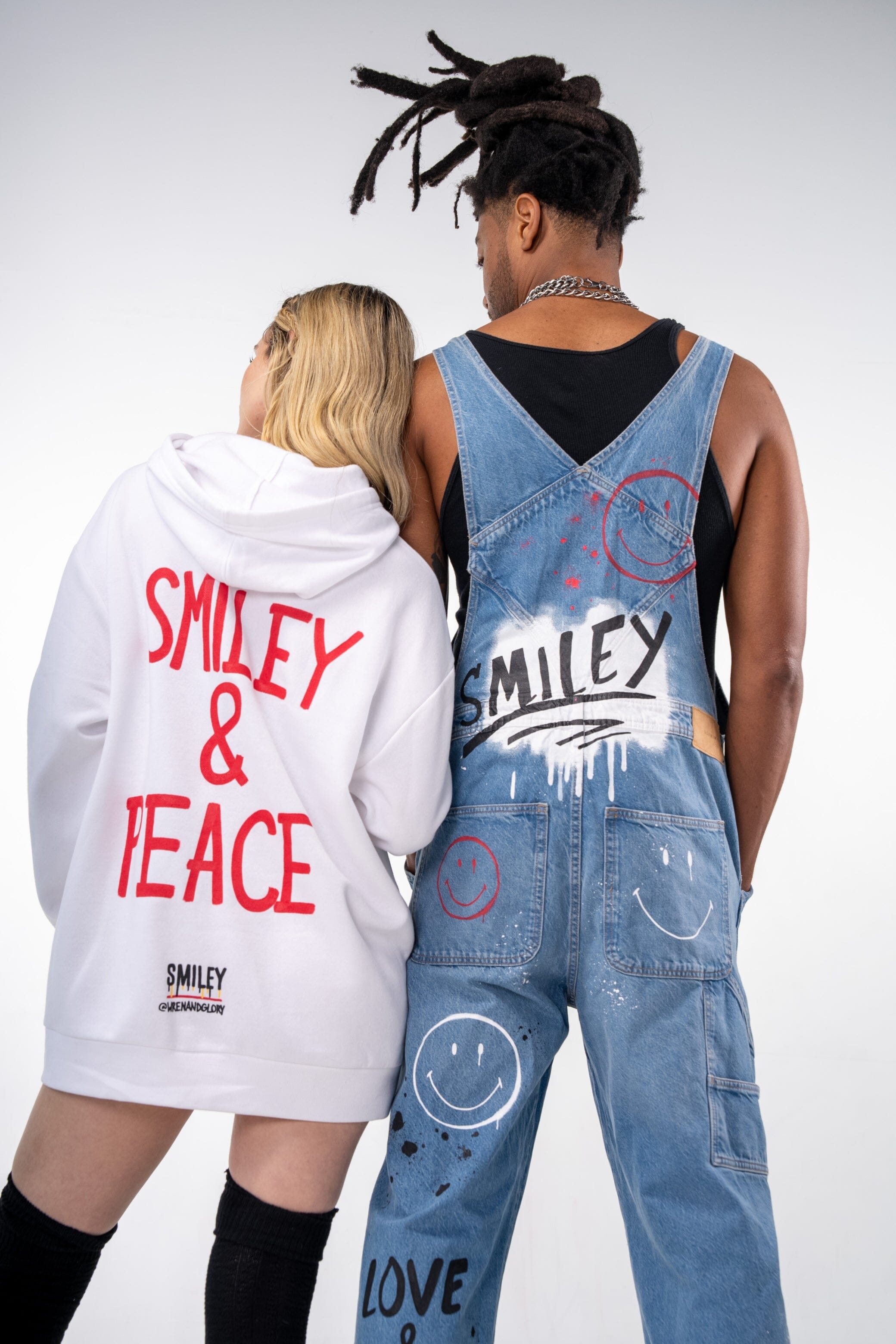 'The Smiley Hoodie' Painted Sweatshirt