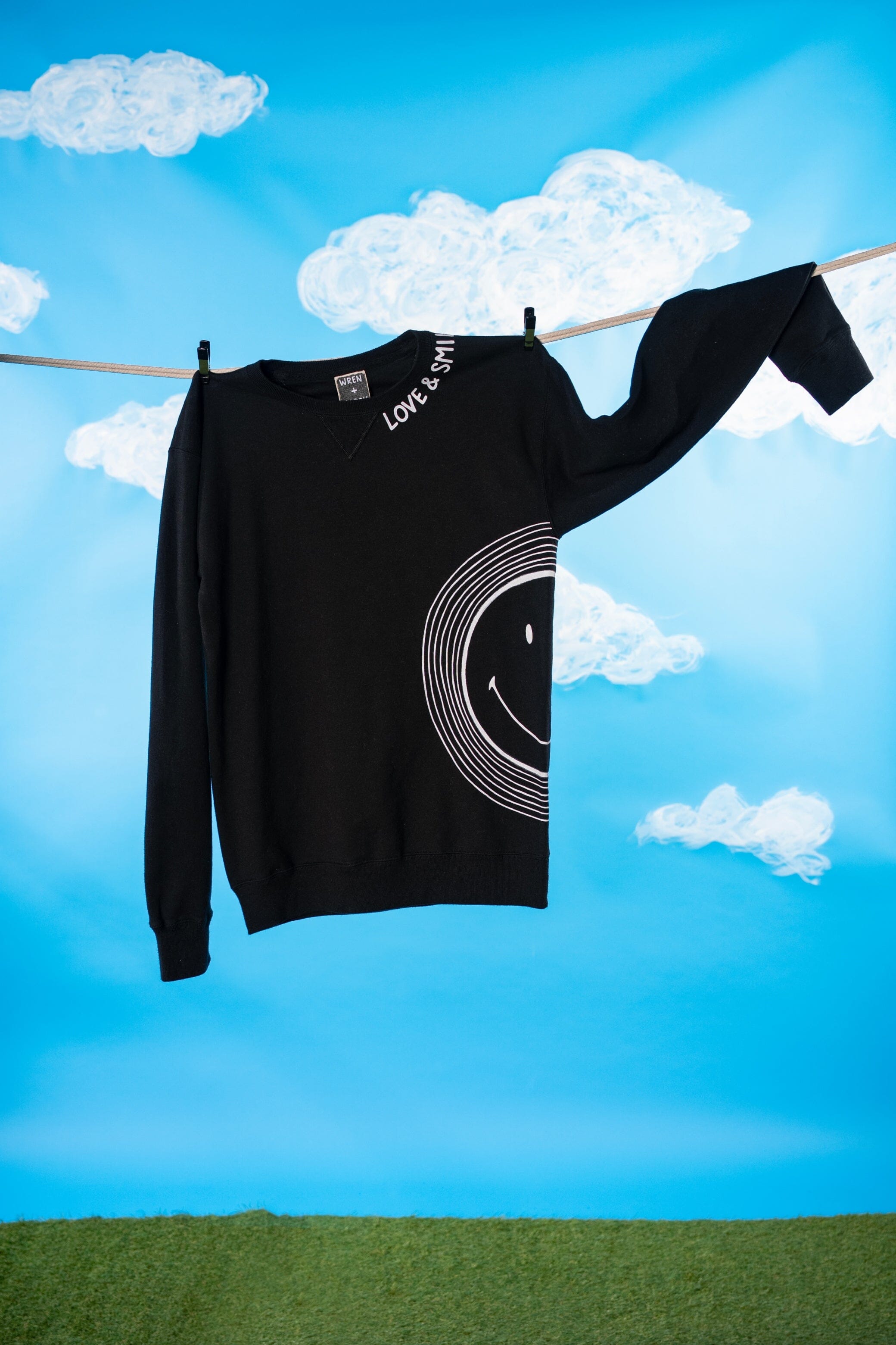 'The Smiley Crewneck' Painted Sweatshirt