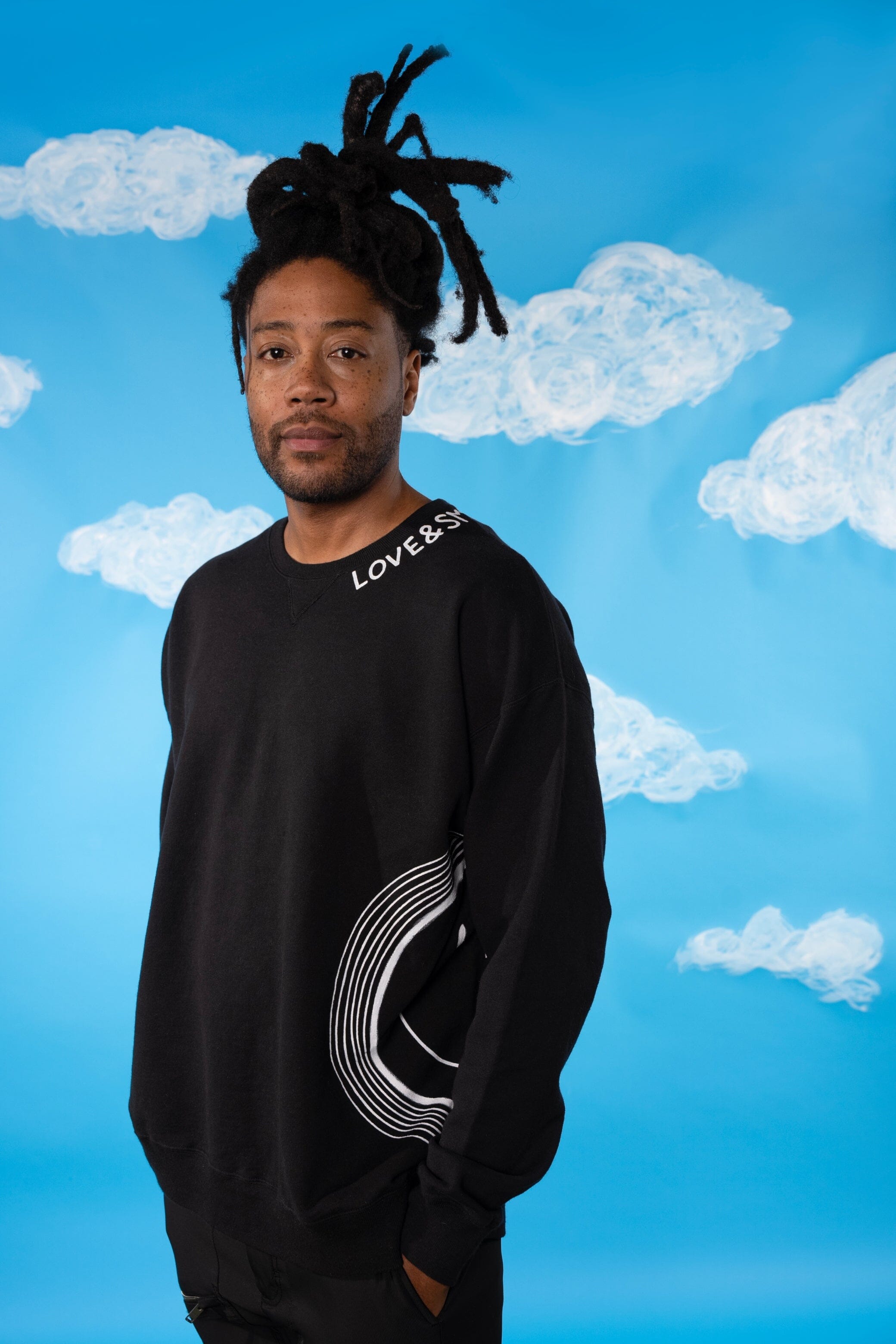 'The Smiley Crewneck' Painted Sweatshirt