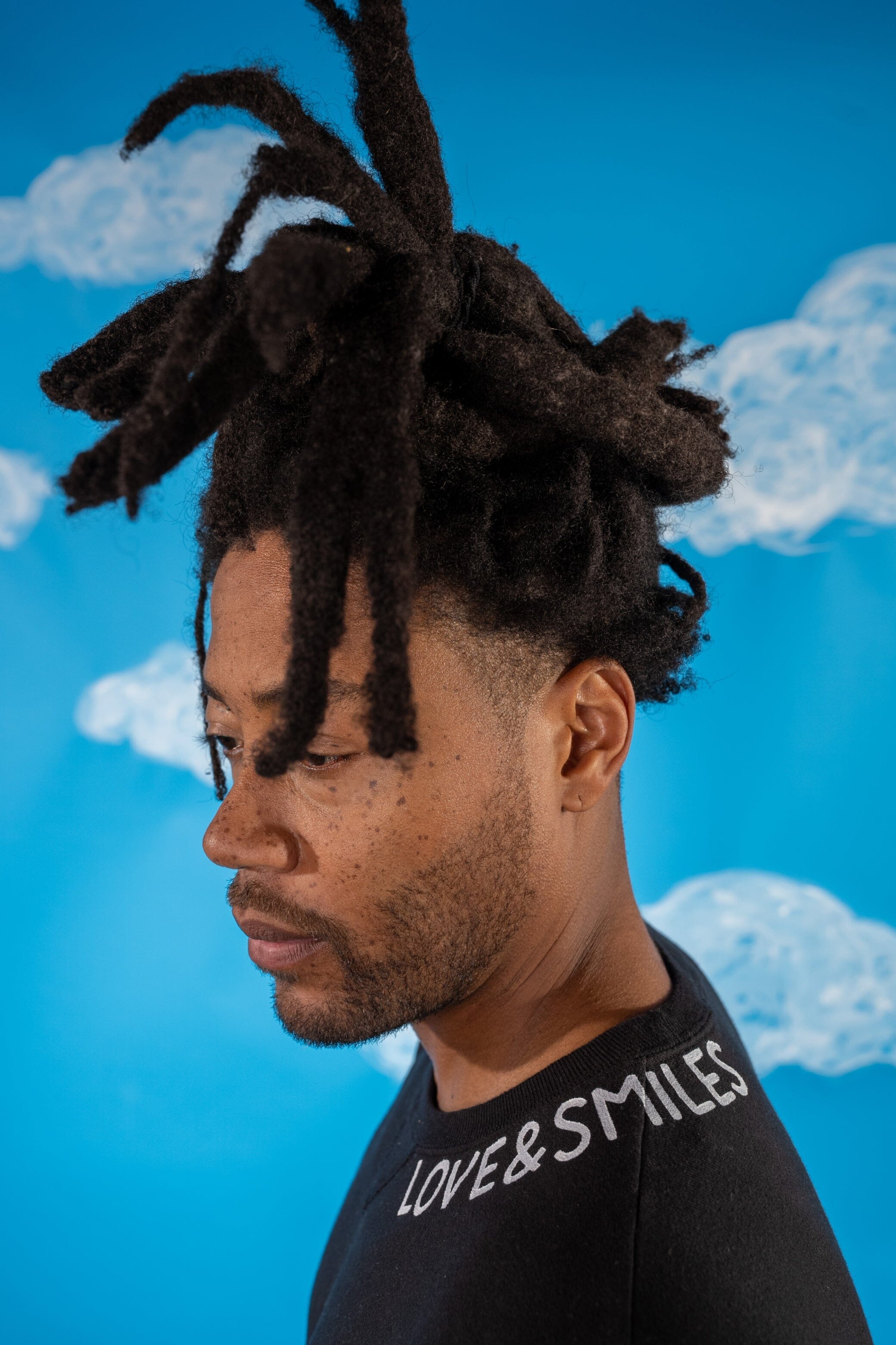 'The Smiley Crewneck' Painted Sweatshirt