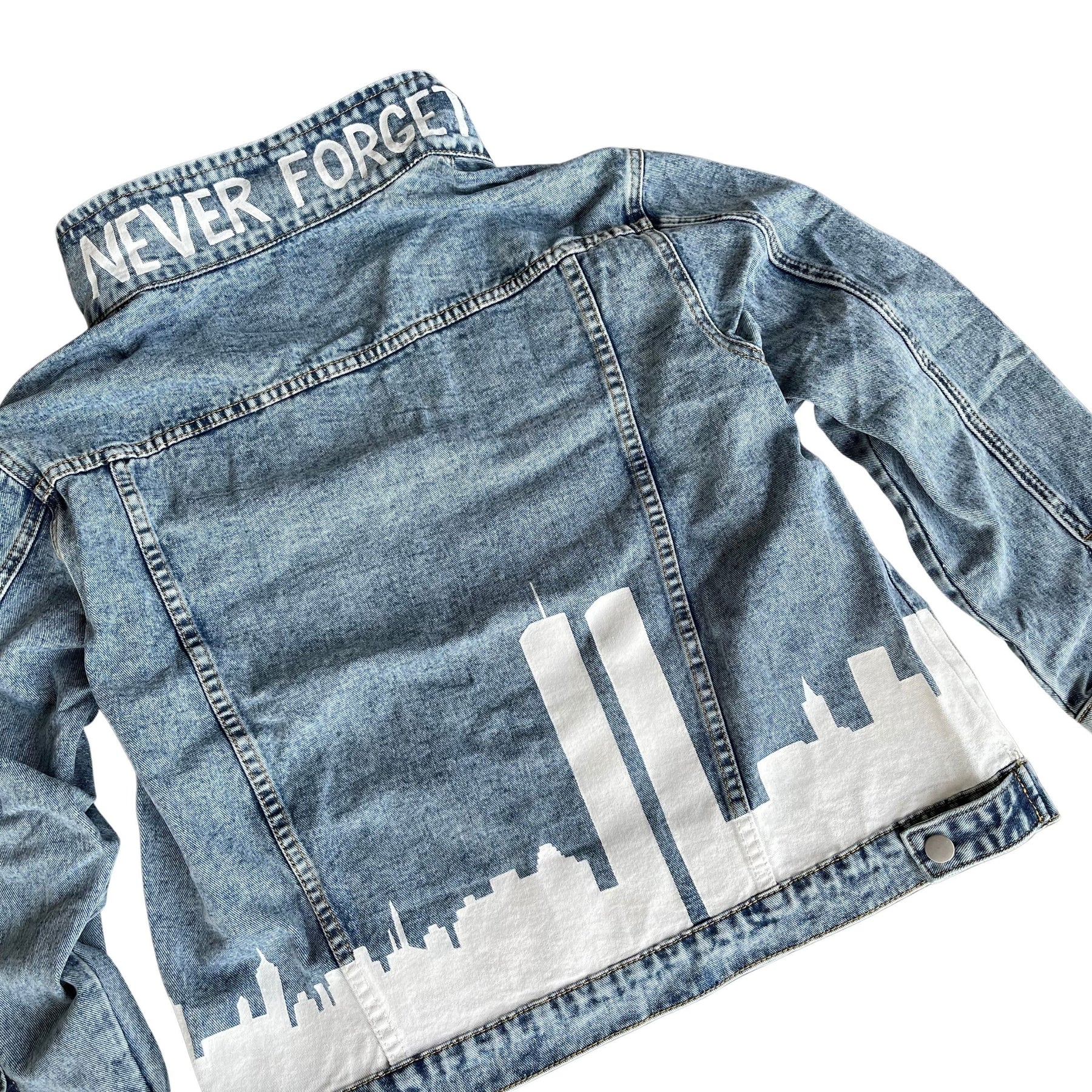 'NEVER FORGET' DENIM JACKET