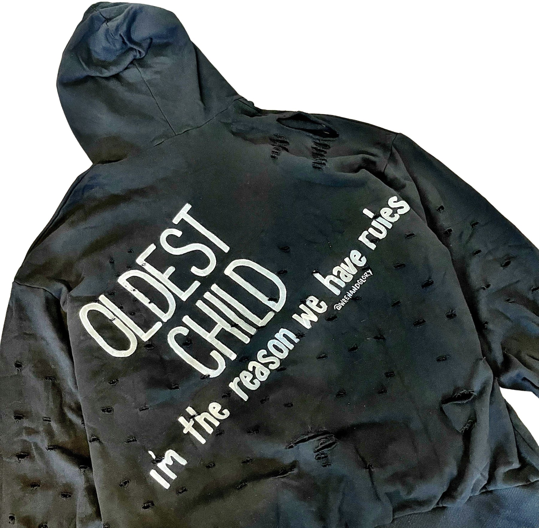 'OLDEST' PAINTED HOODIE