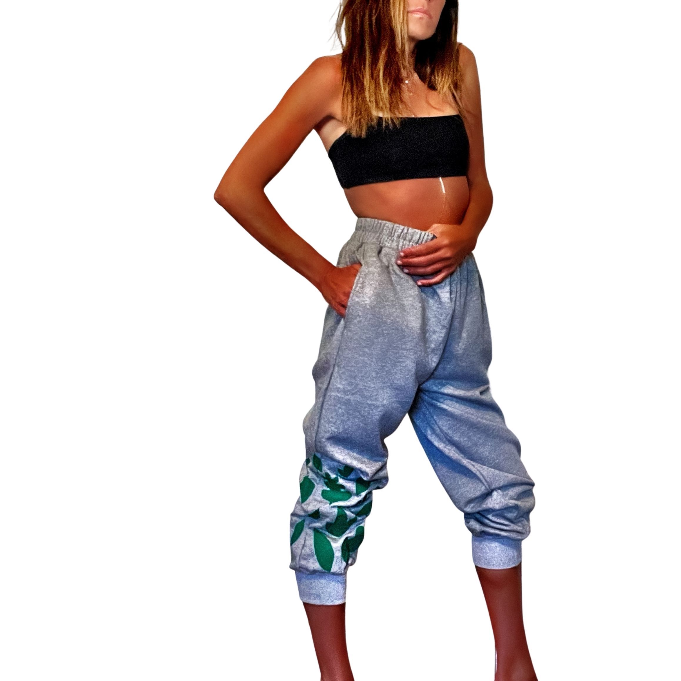 'GRACEFUL GREENS' PAINTED JOGGER