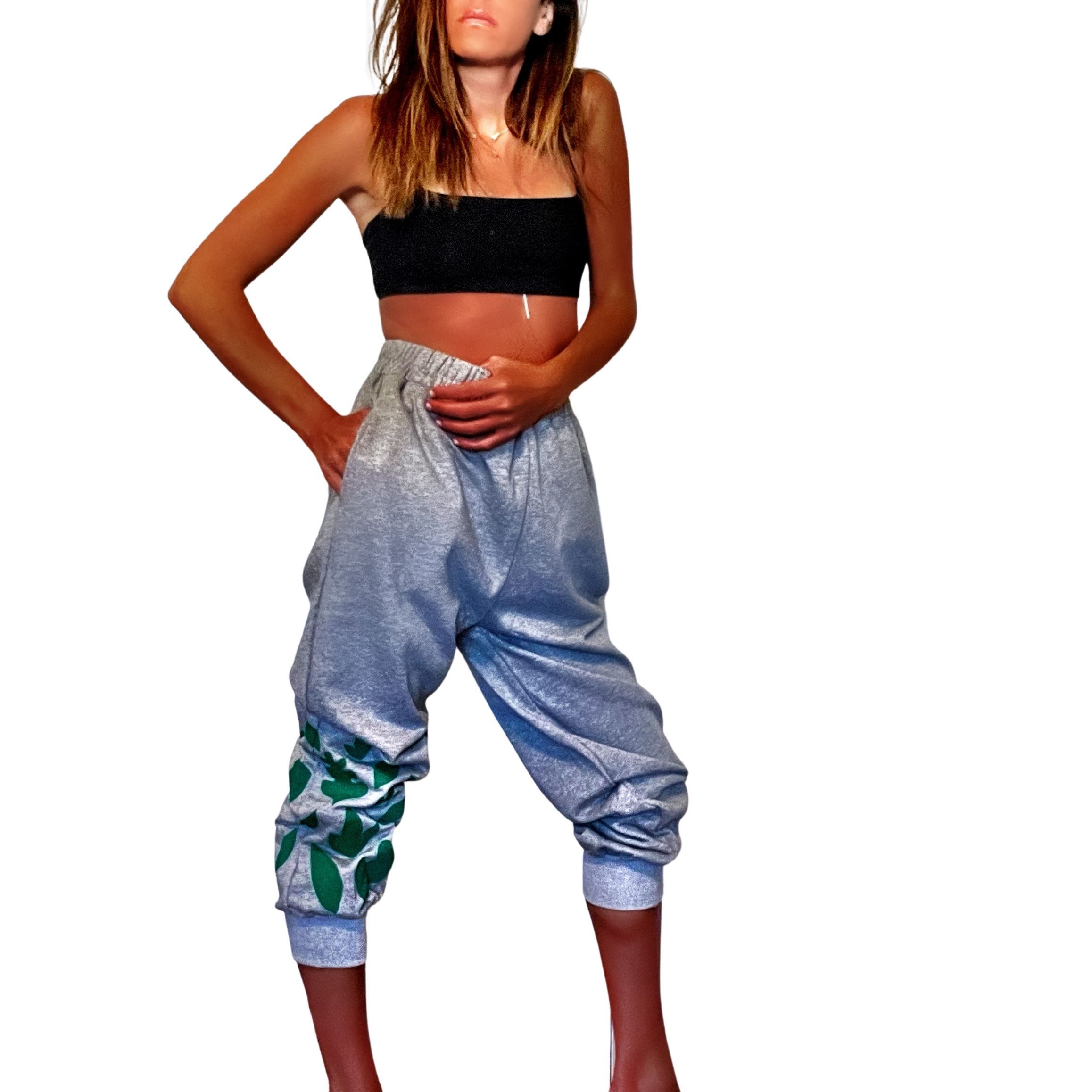'GRACEFUL GREENS' PAINTED JOGGER
