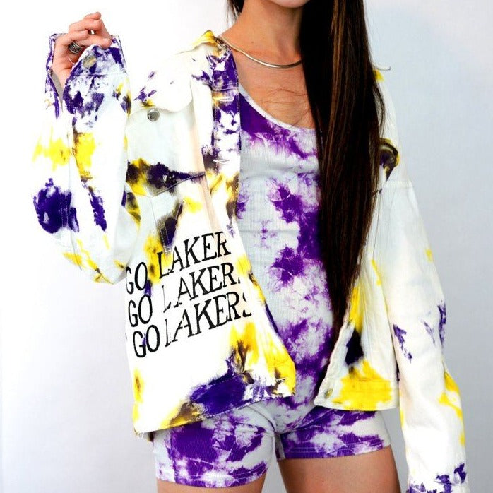 GO LAKERS' DENIM JACKET - WOMEN