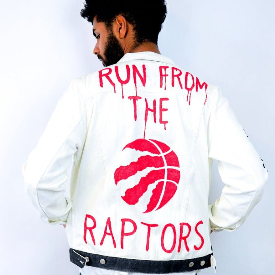 Wren + Glory 'Go Raptors' Denim Jacket - Men