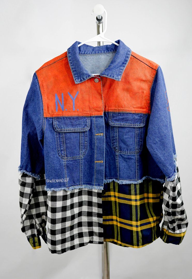 'GO KNICKS' DENIM JACKET - WOMEN