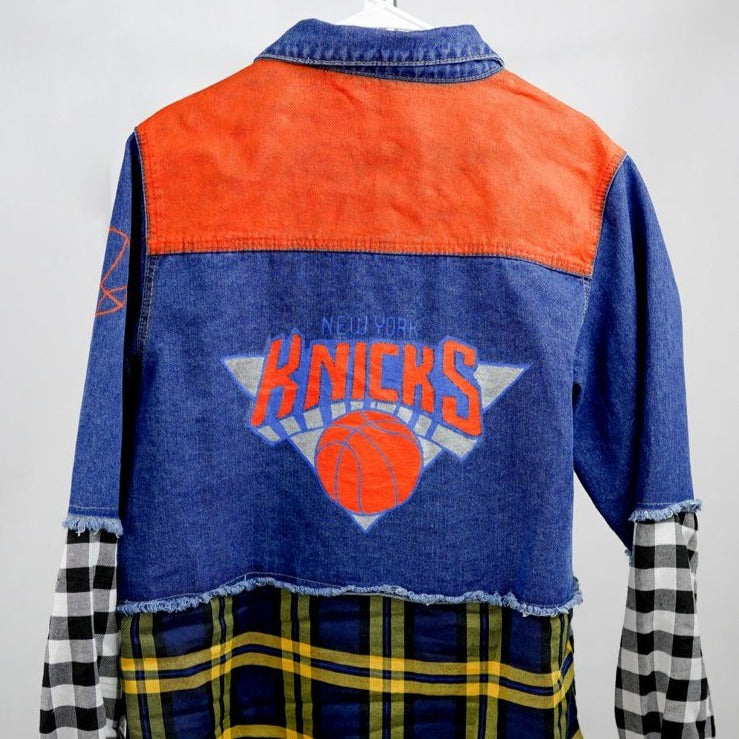 'GO KNICKS' DENIM JACKET - WOMEN