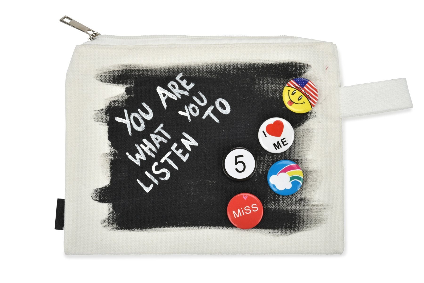 'WITH THE BAND' PAINTED POUCH