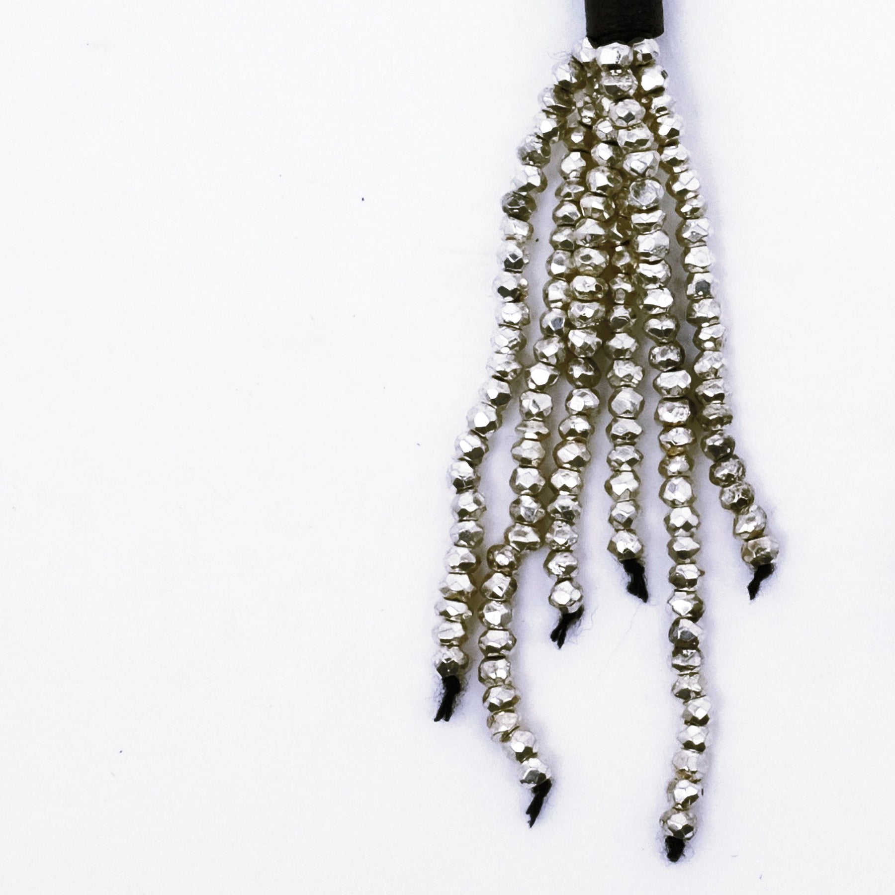 PYRITE TASSEL EARRING