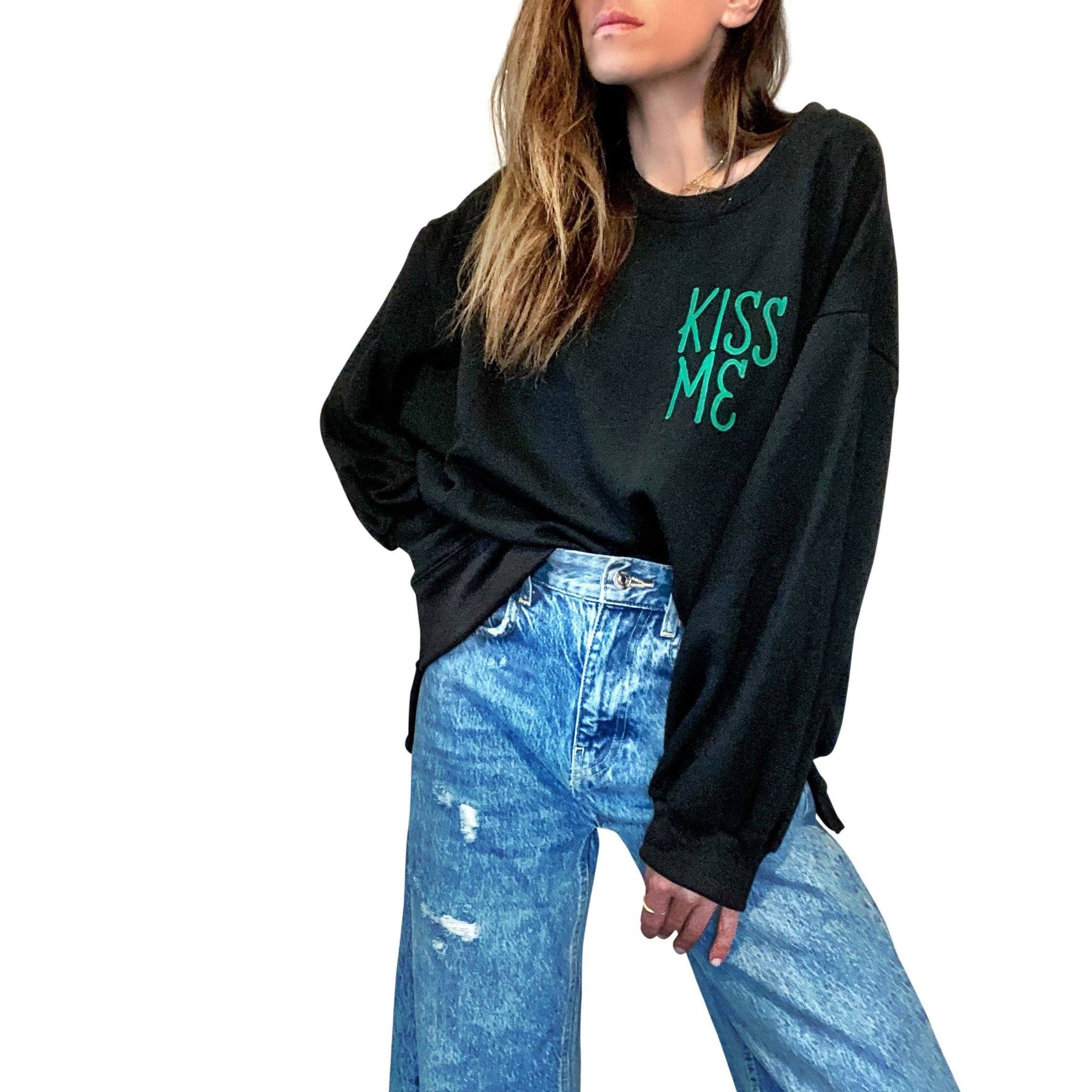 'MY LUCKY SWEATSHIRT' PAINTED SWEATSHIRT