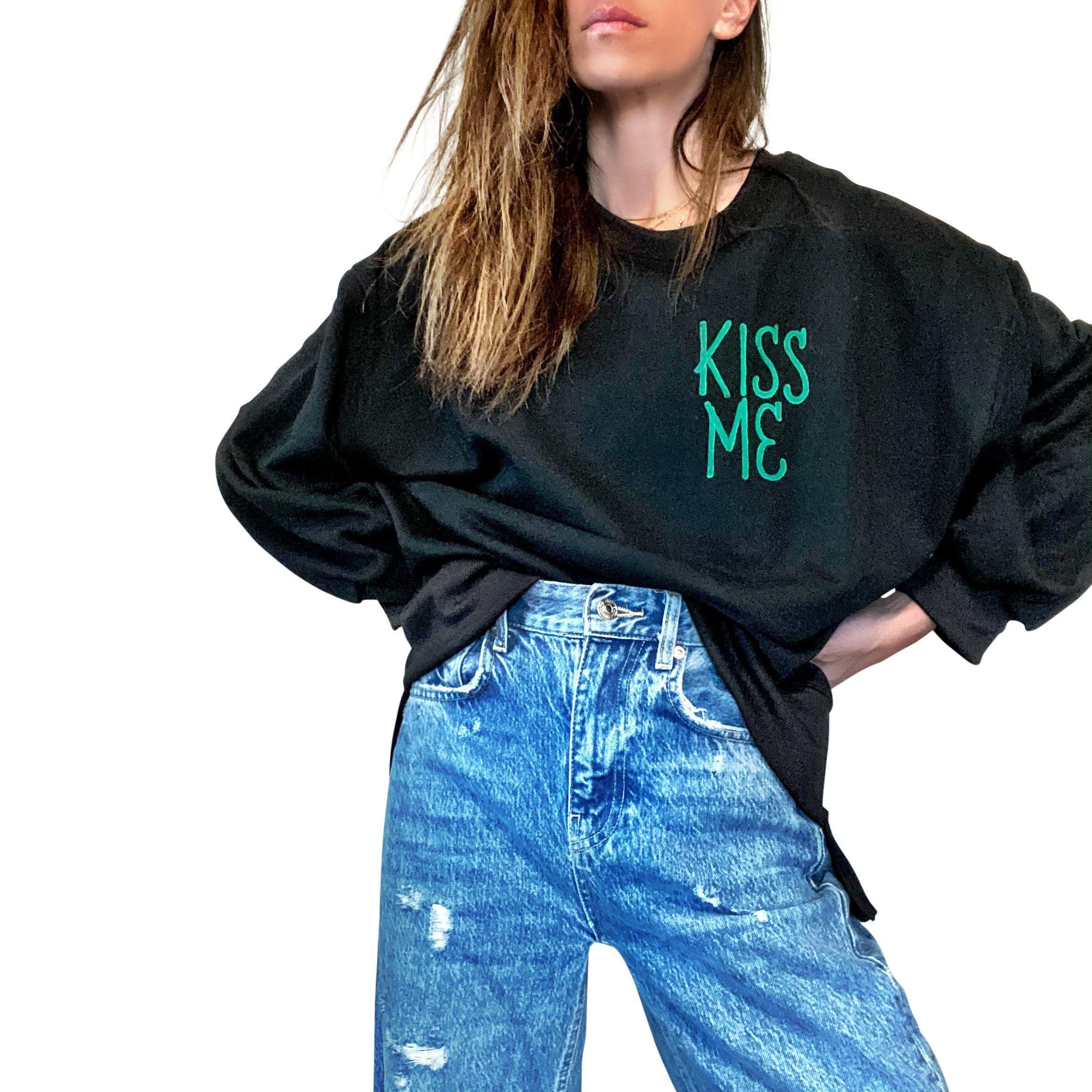 'MY LUCKY SWEATSHIRT' PAINTED SWEATSHIRT