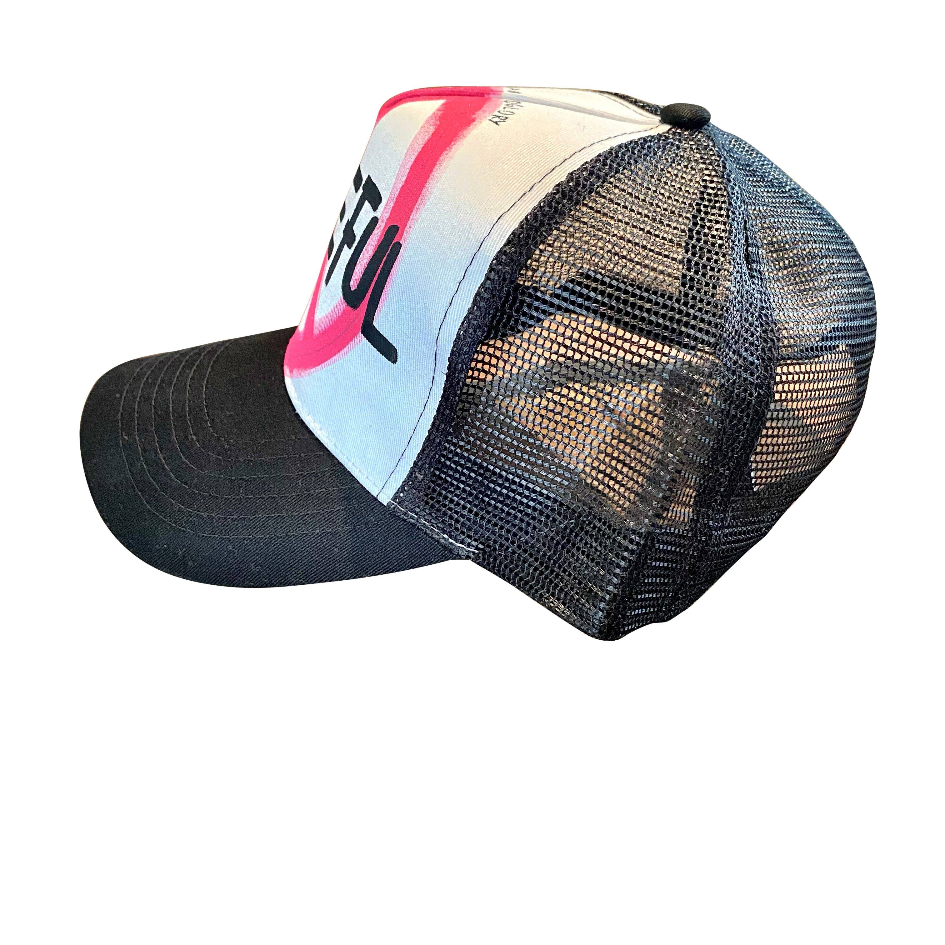 'PEACEFUL' PAINTED HAT