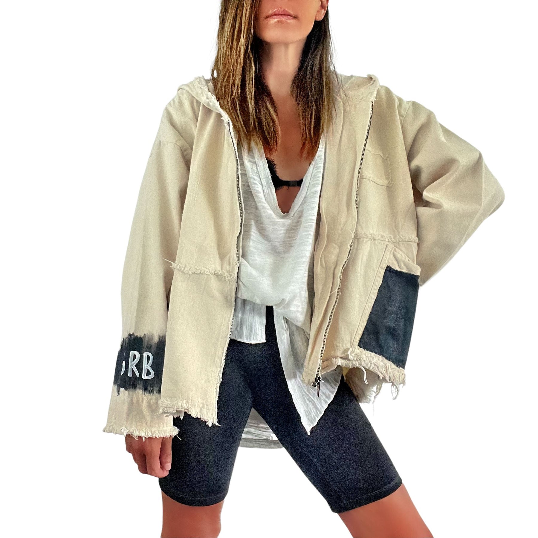 'Basic But Personalized' Ivory Denim Jacket