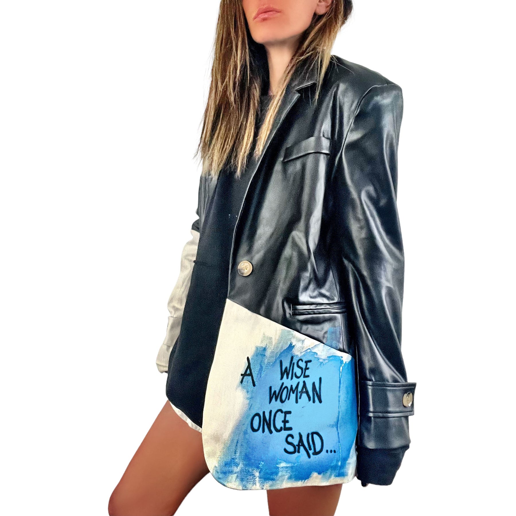 'Wise Women' Painted Blazer