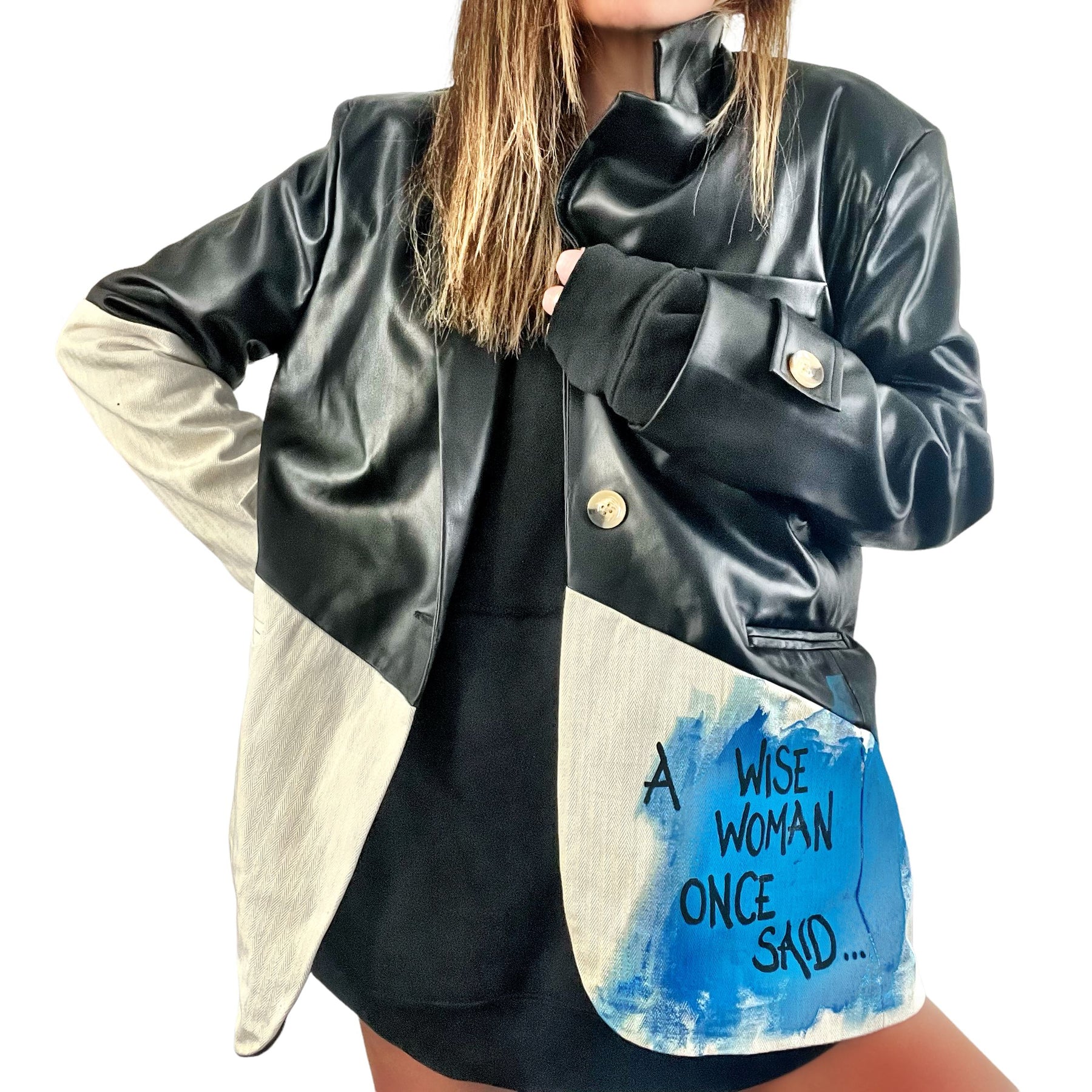 'Wise Women' Painted Blazer