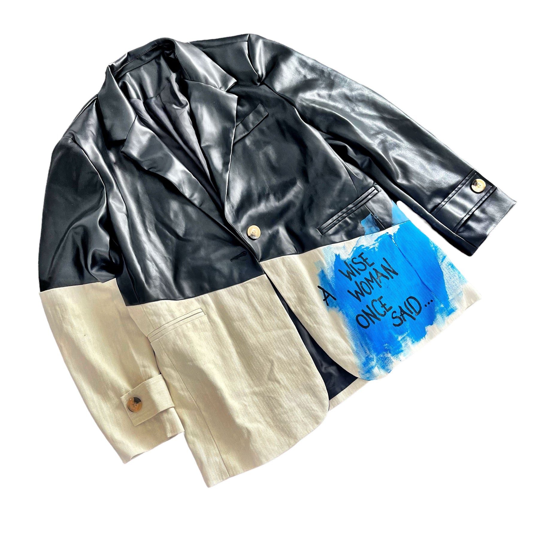 'Wise Women' Painted Blazer