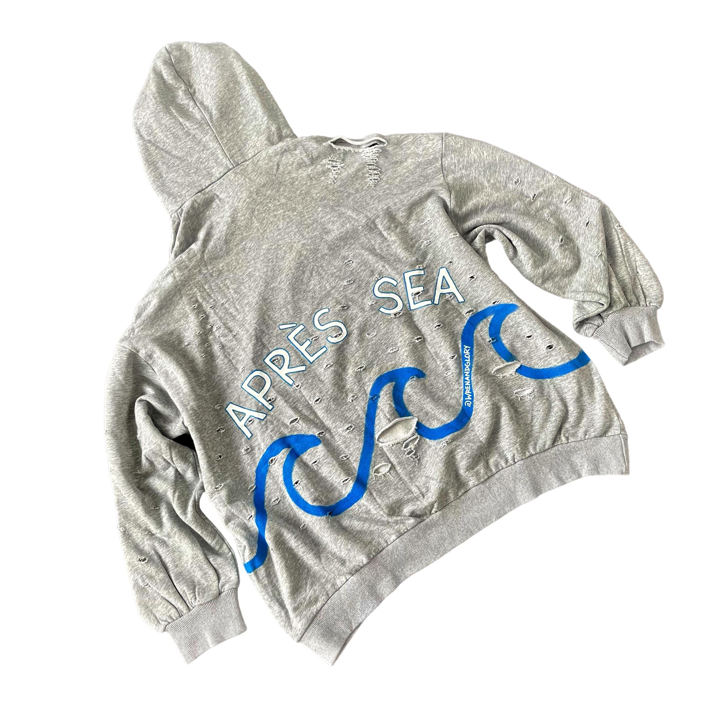 'Apres Sea' Painted Hoodie