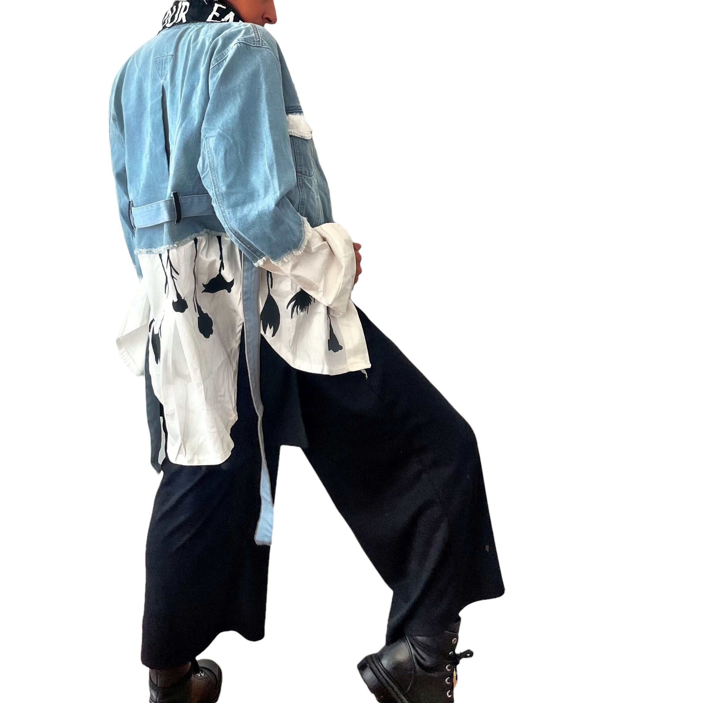 'Our Flower Power' Denim Jacket