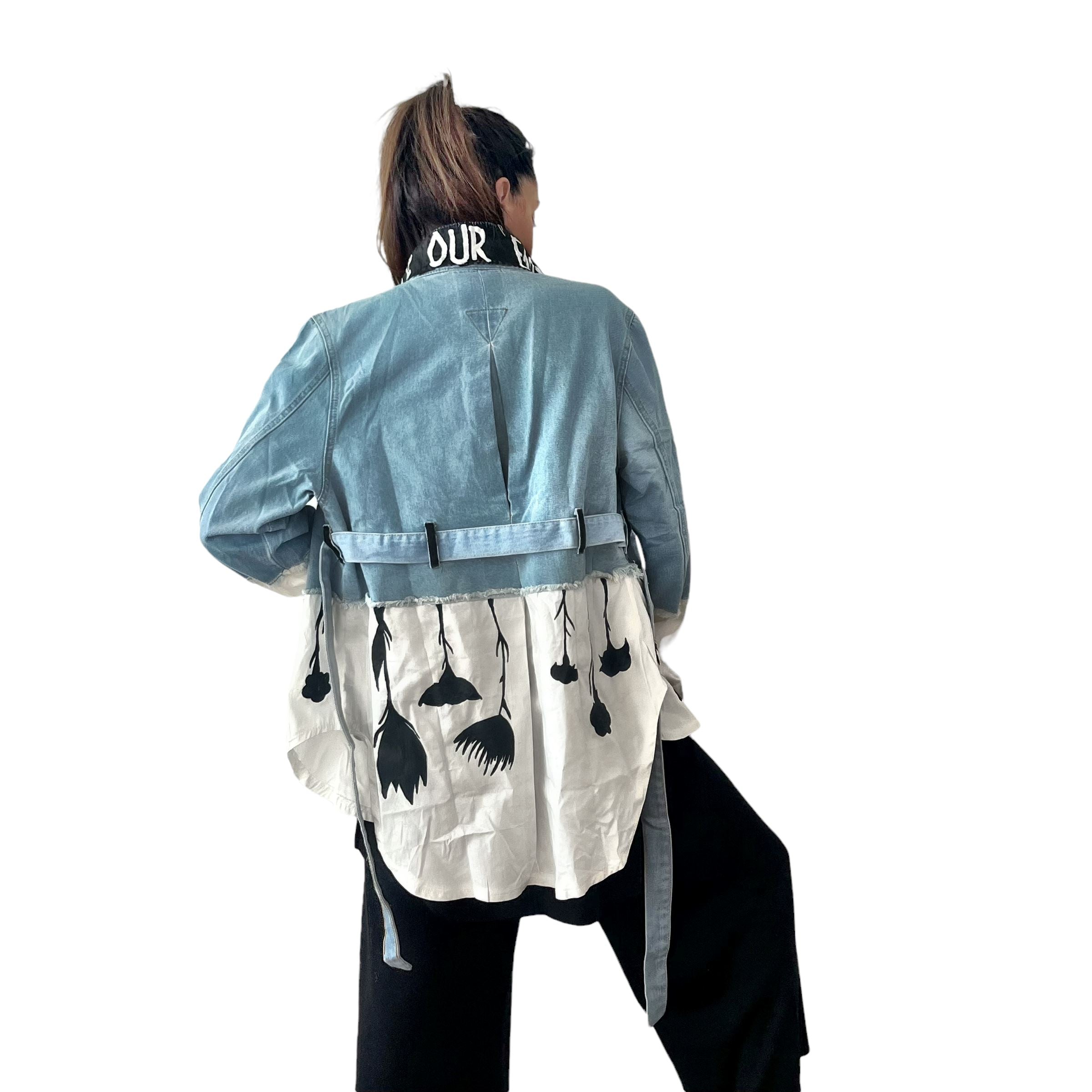 'Our Flower Power' Denim Jacket