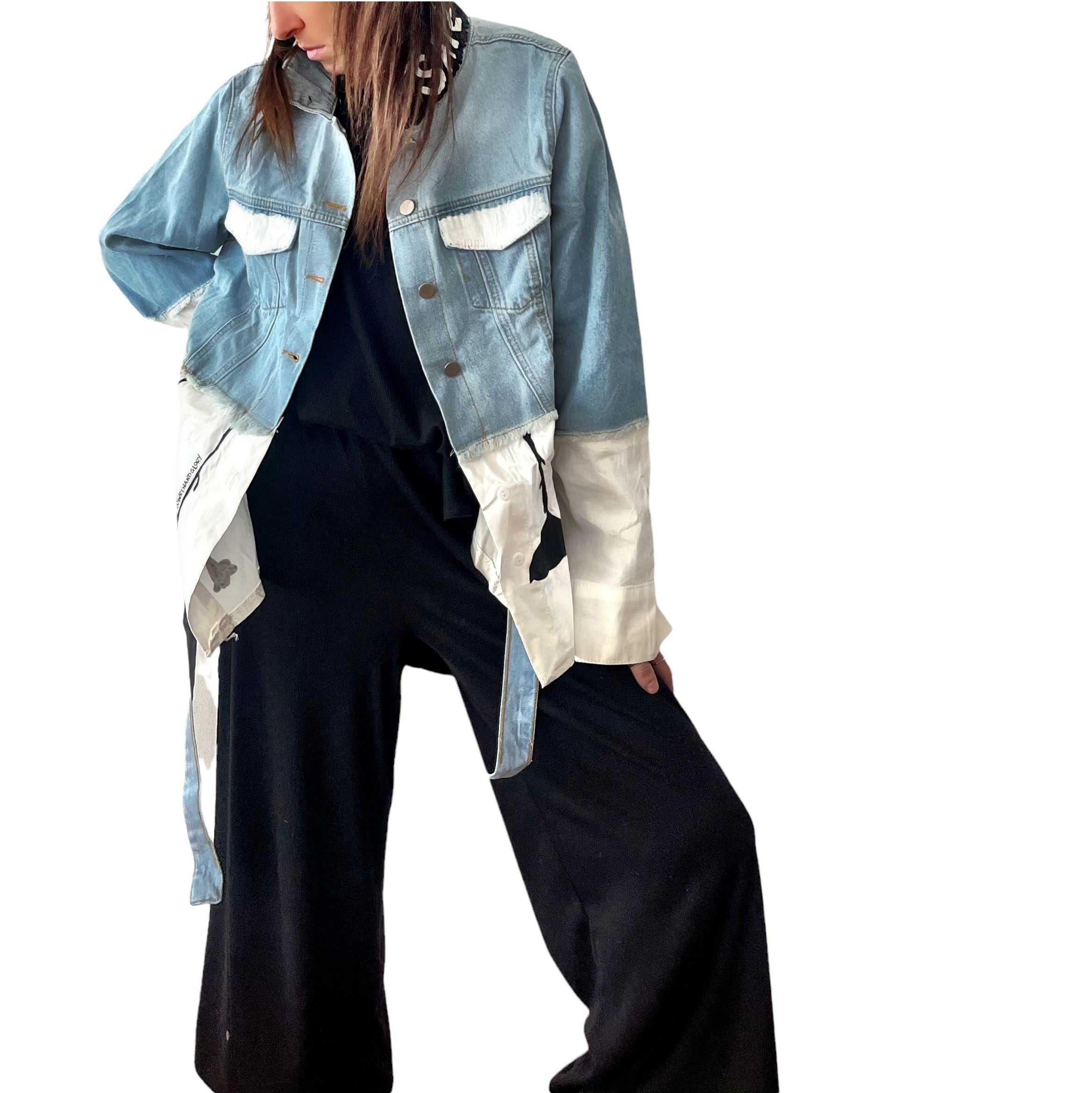 'Our Flower Power' Denim Jacket